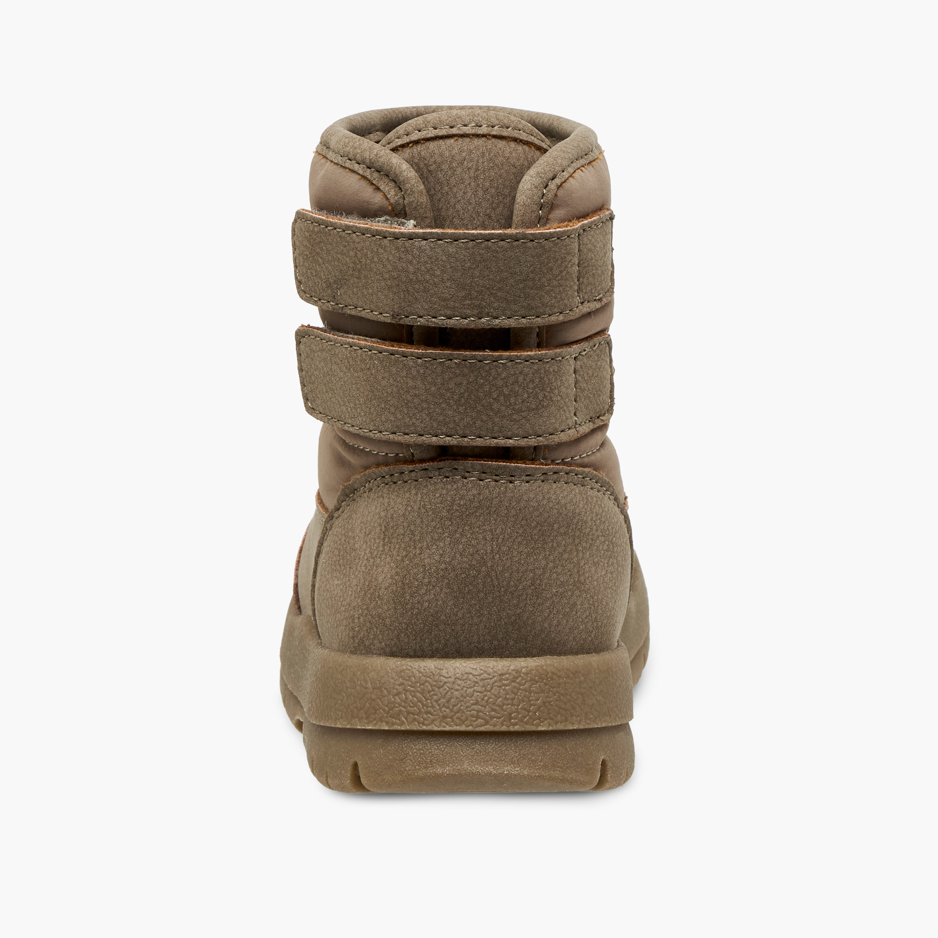 Juniors Panelled Ankle Boots with Hook and Loop Closure-boys-shoes-boots-image-4