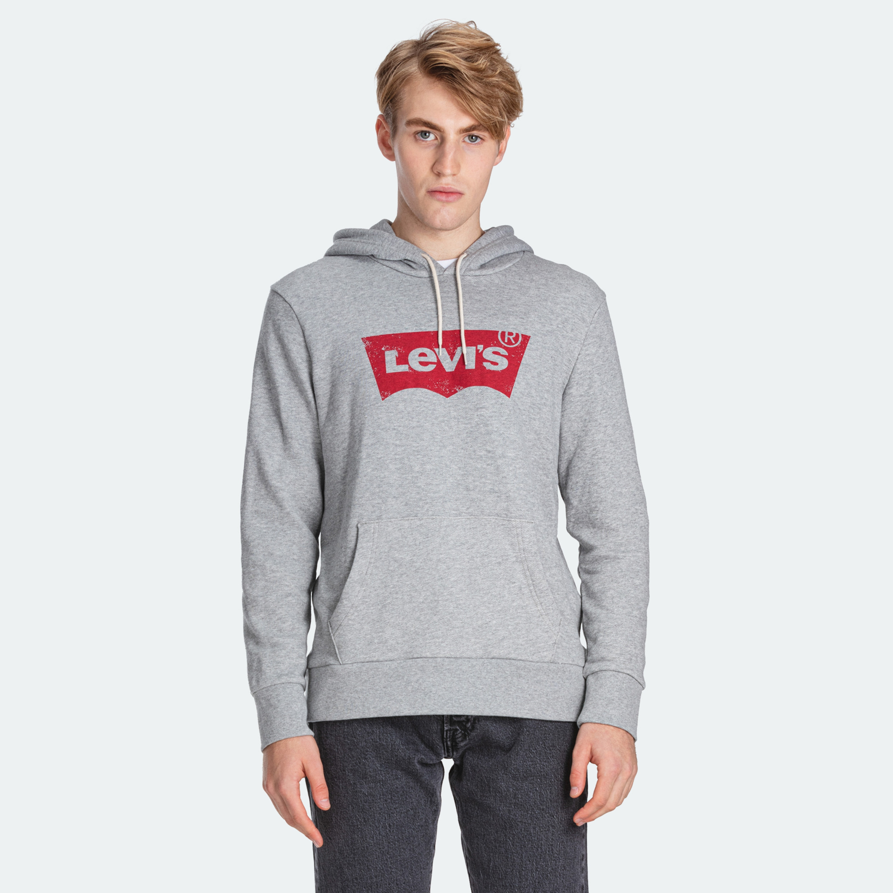 هودي من ليفايز مع شعار بأكمام طويلة مع جيب كانغارو-men-winterwear-hoodiesandsweatshirts-image-1