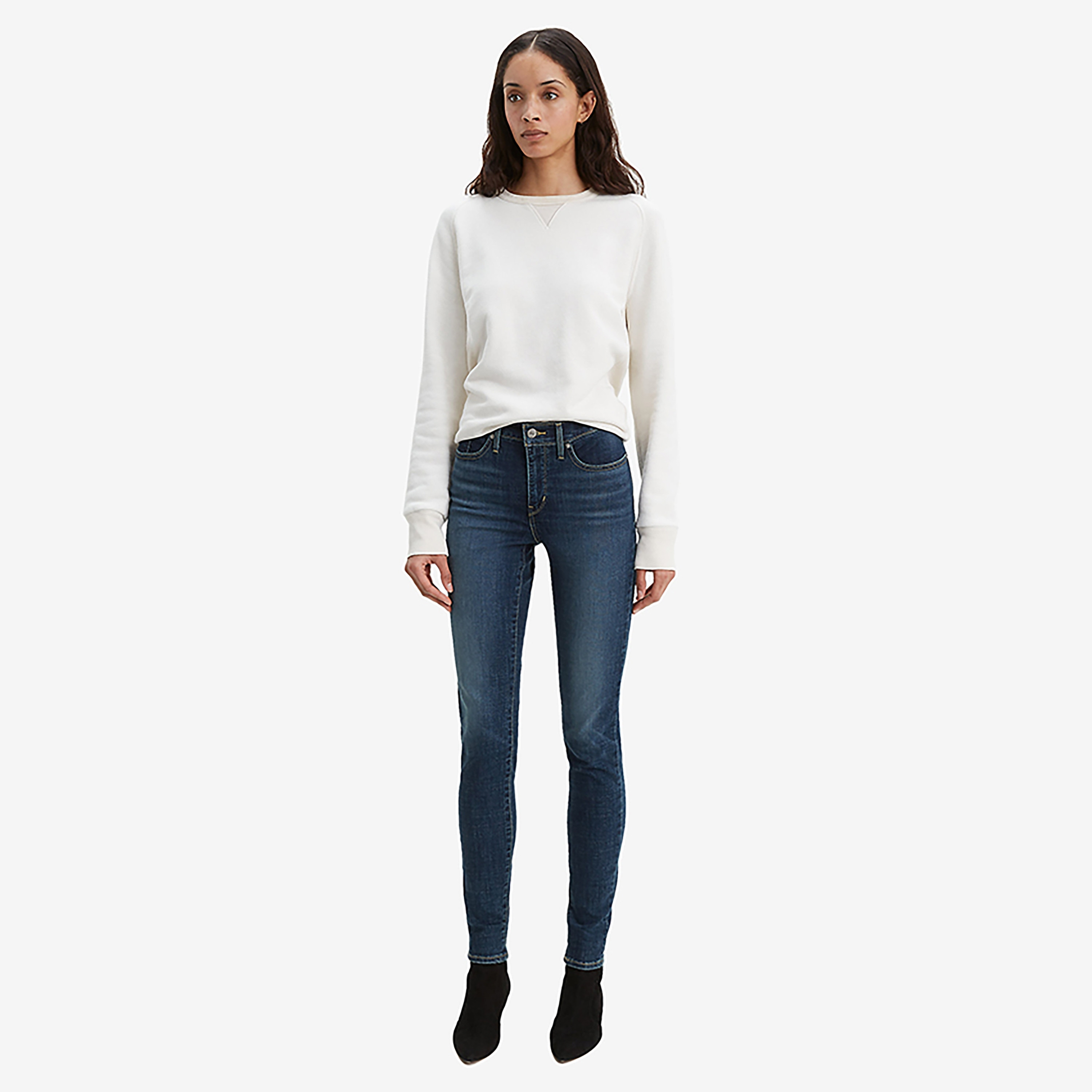Levi's 311 Skinny Fit Blue Plain Women's Jeans-women-clothing-bottoms-jeans-image-2