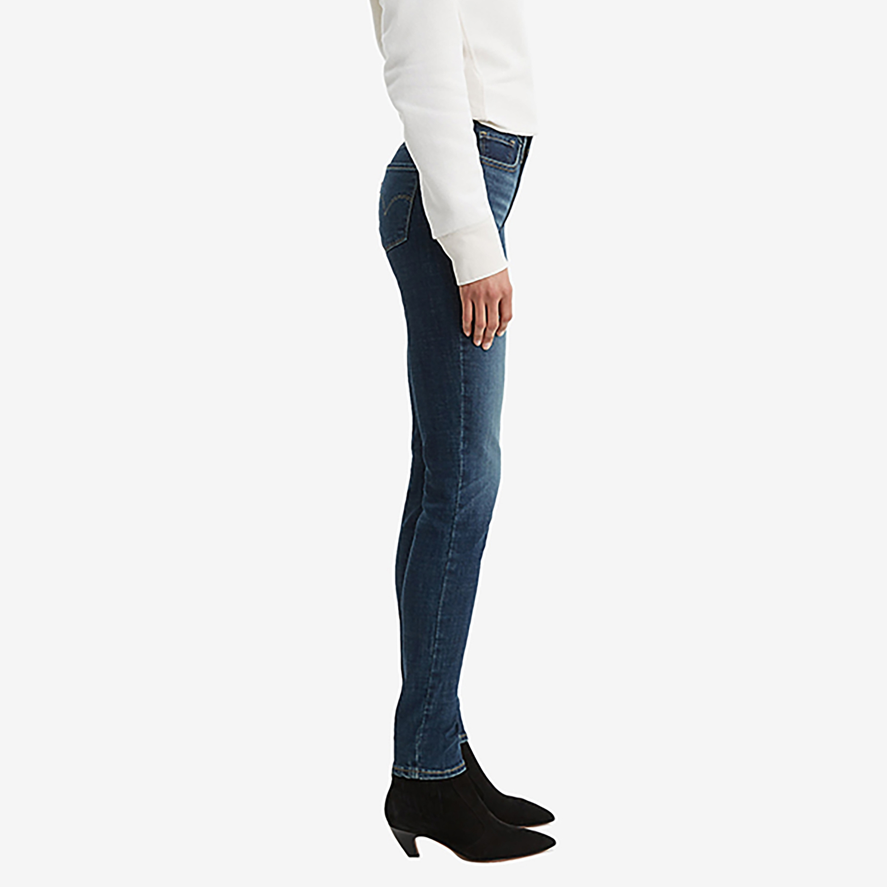 Levi's 311 Skinny Fit Blue Plain Women's Jeans-women-clothing-bottoms-jeans-image-4