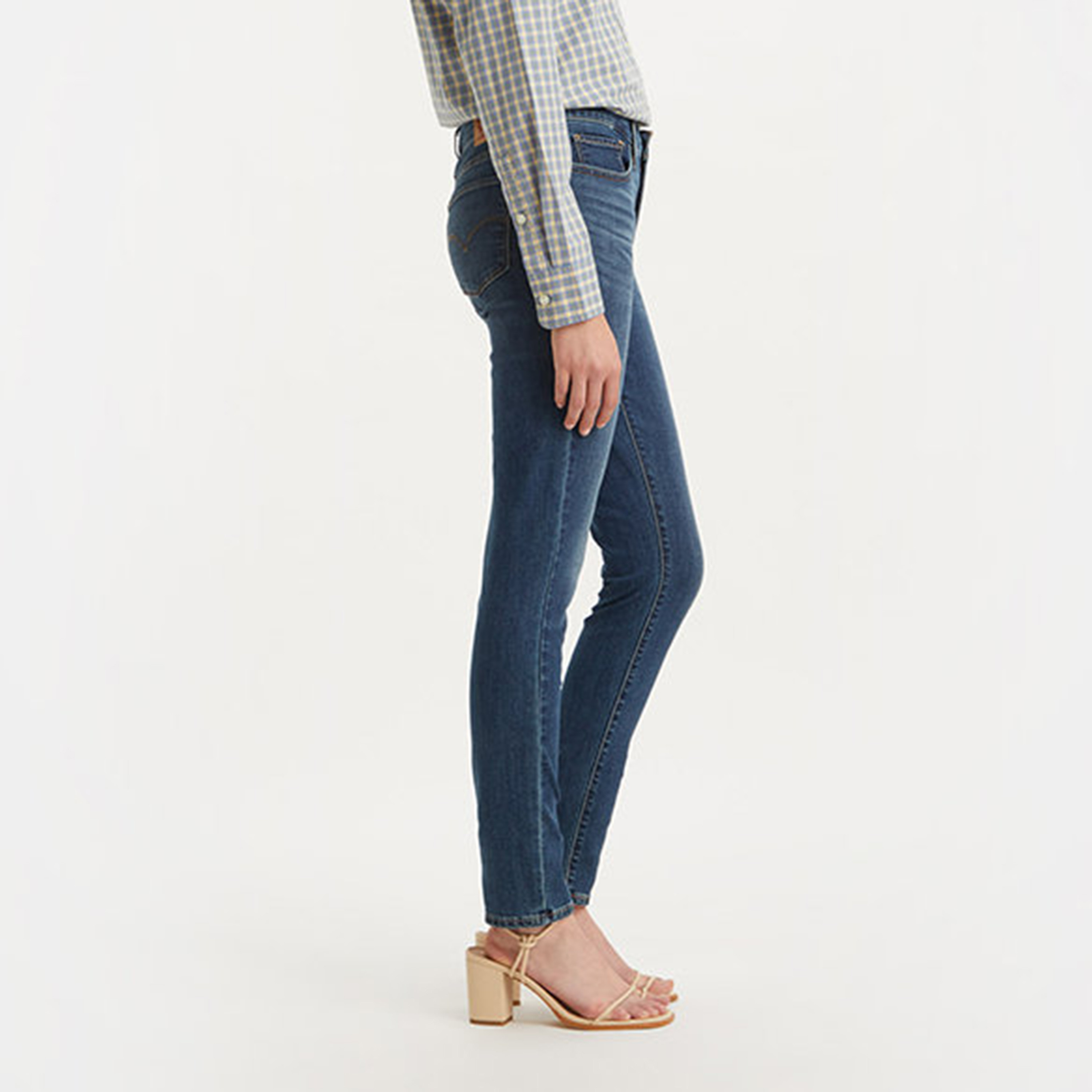 Levi's 311 Slim Fit Blue Plain Women's Jeans Inseam 30-women-clothing-jeans-image-3