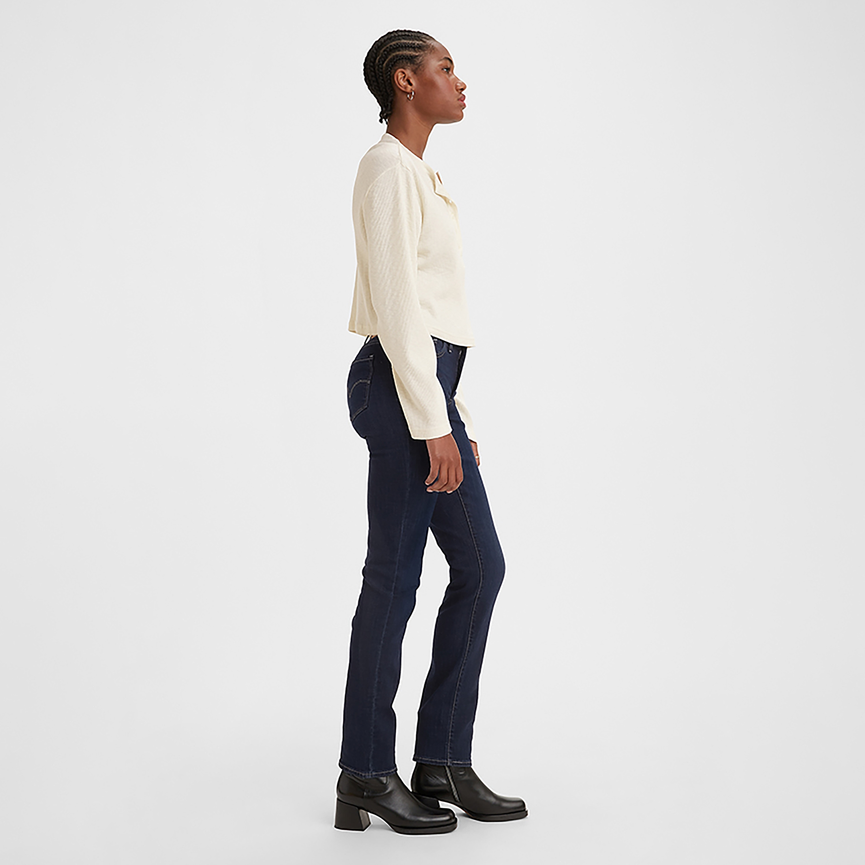 Levi's 312 Slim Fit Blue Plain Women's Jeans-women-clothing-bottoms-jeans-image-4