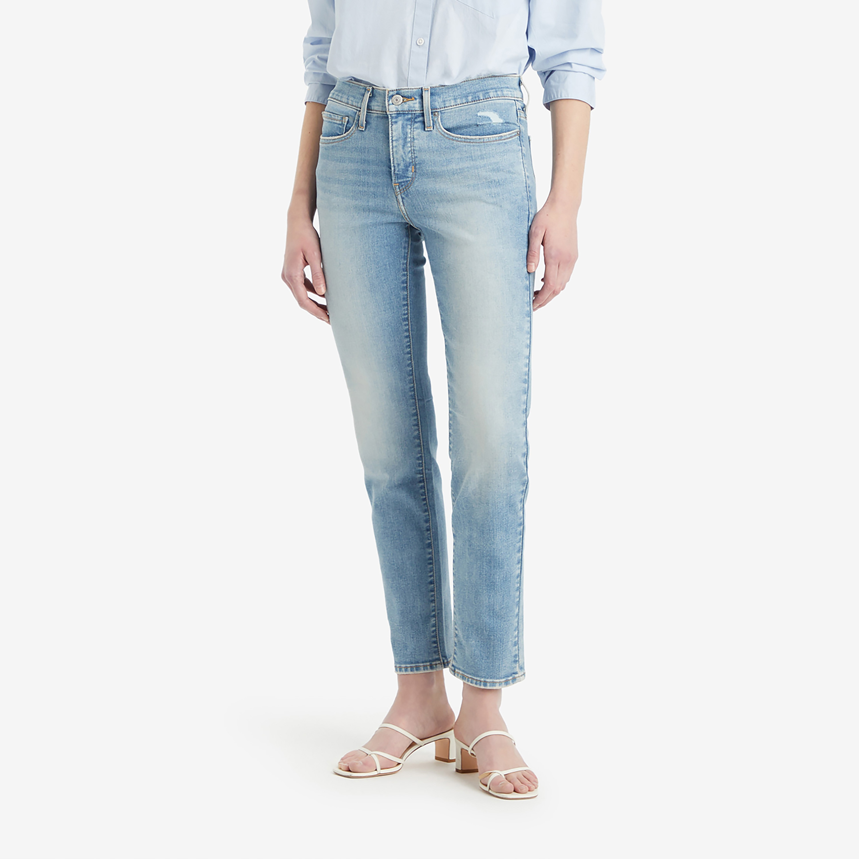 Levi's 312 Slim Fit Indigo 5 Pockets Light Fade Women's Jeans-women-clothing-bottoms-jeans-image-1