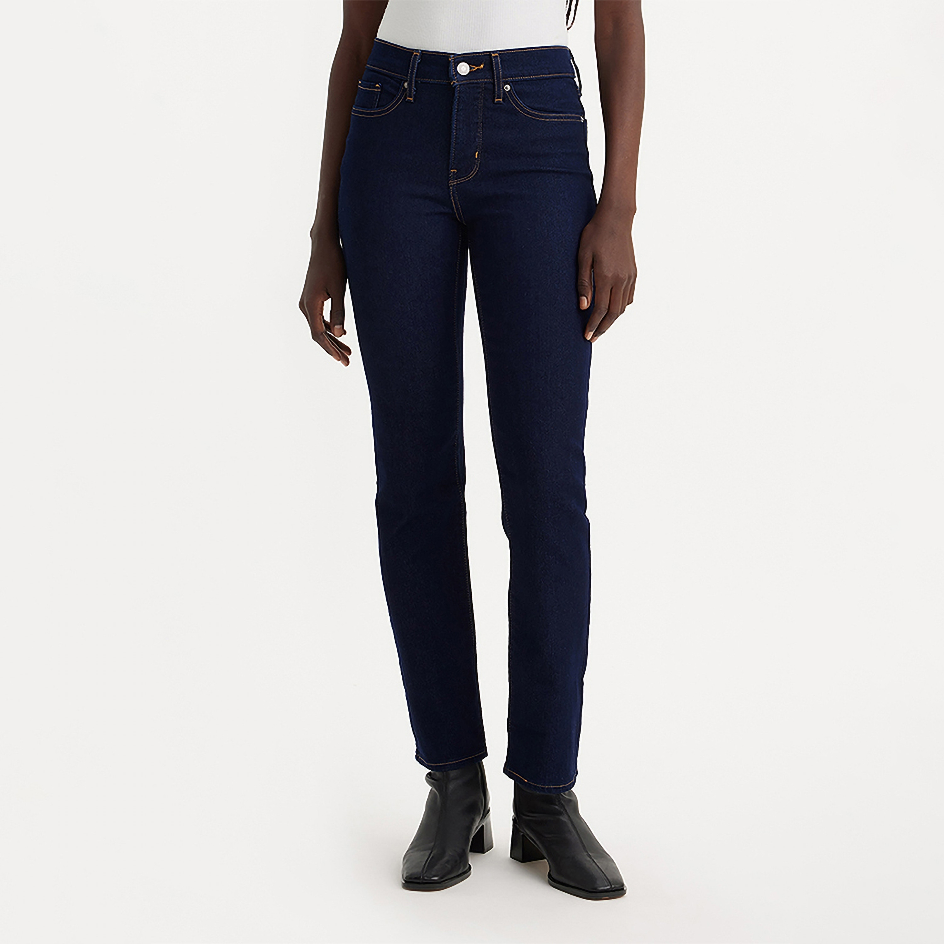 جينز نسائي ليفايس 314 ستريت فيت أزرق بخمسة جيوب داخلي 30-women-clothing-bottoms-jeans-image-1