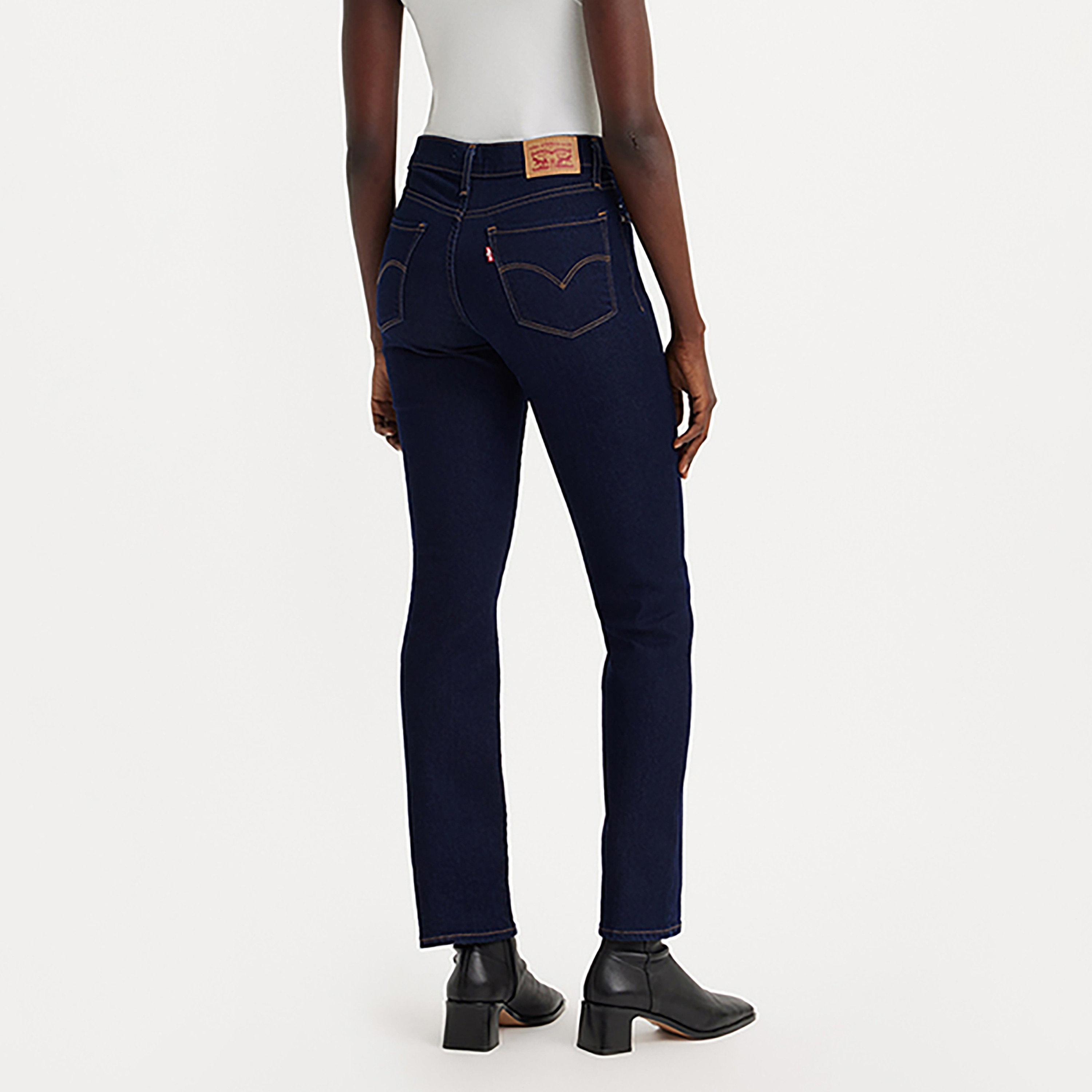 Levi's 314 Straight Fit Blue 5-Pockets Women's Jeans Inseam 30-women-clothing-bottoms-jeans-image-3