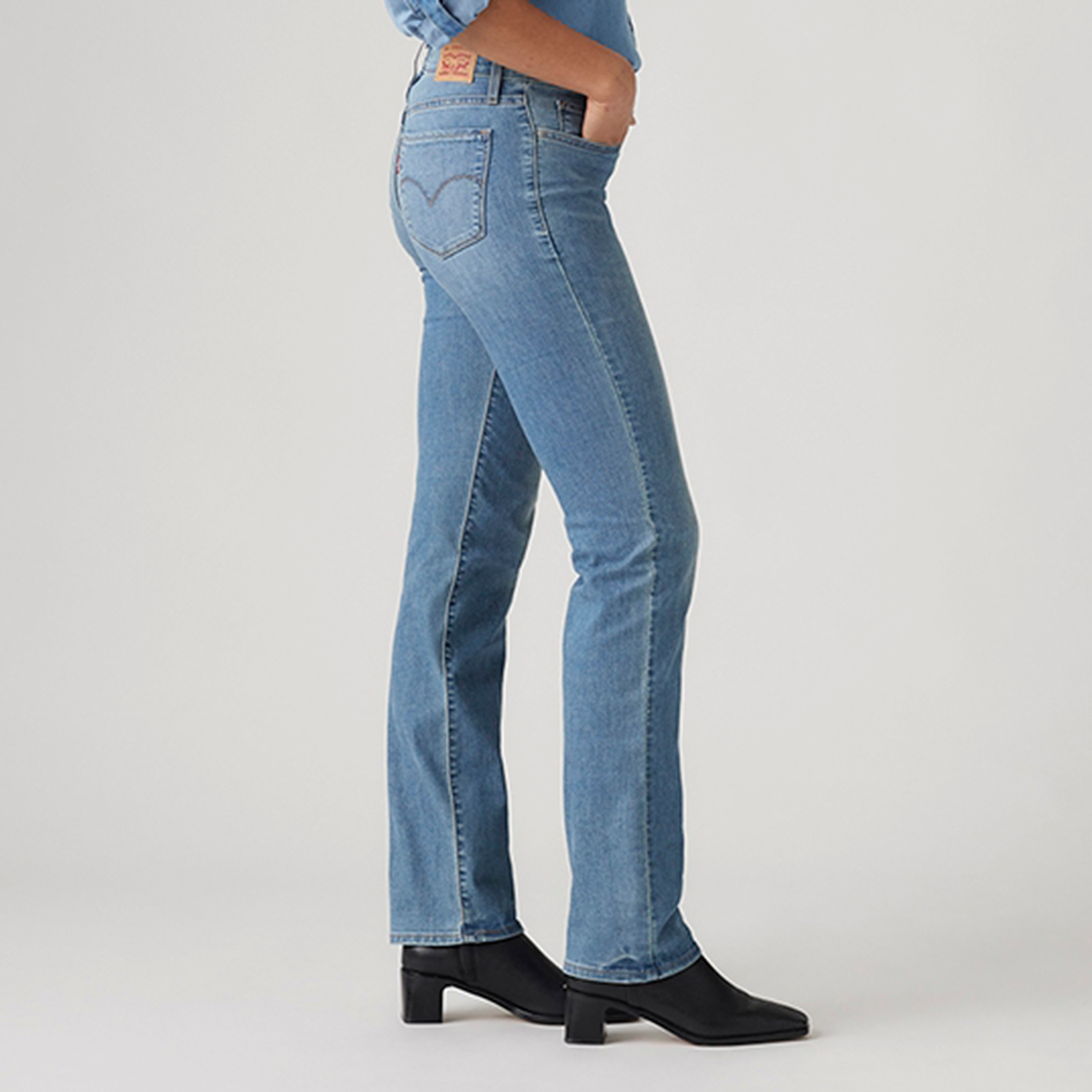 بنطلون جينز نسائي 314 بقصّة مستقيمة، أزرق، بخمسة جيوب، مقاس 30 من ليفايس-women-clothing-bottoms-jeans-image-3