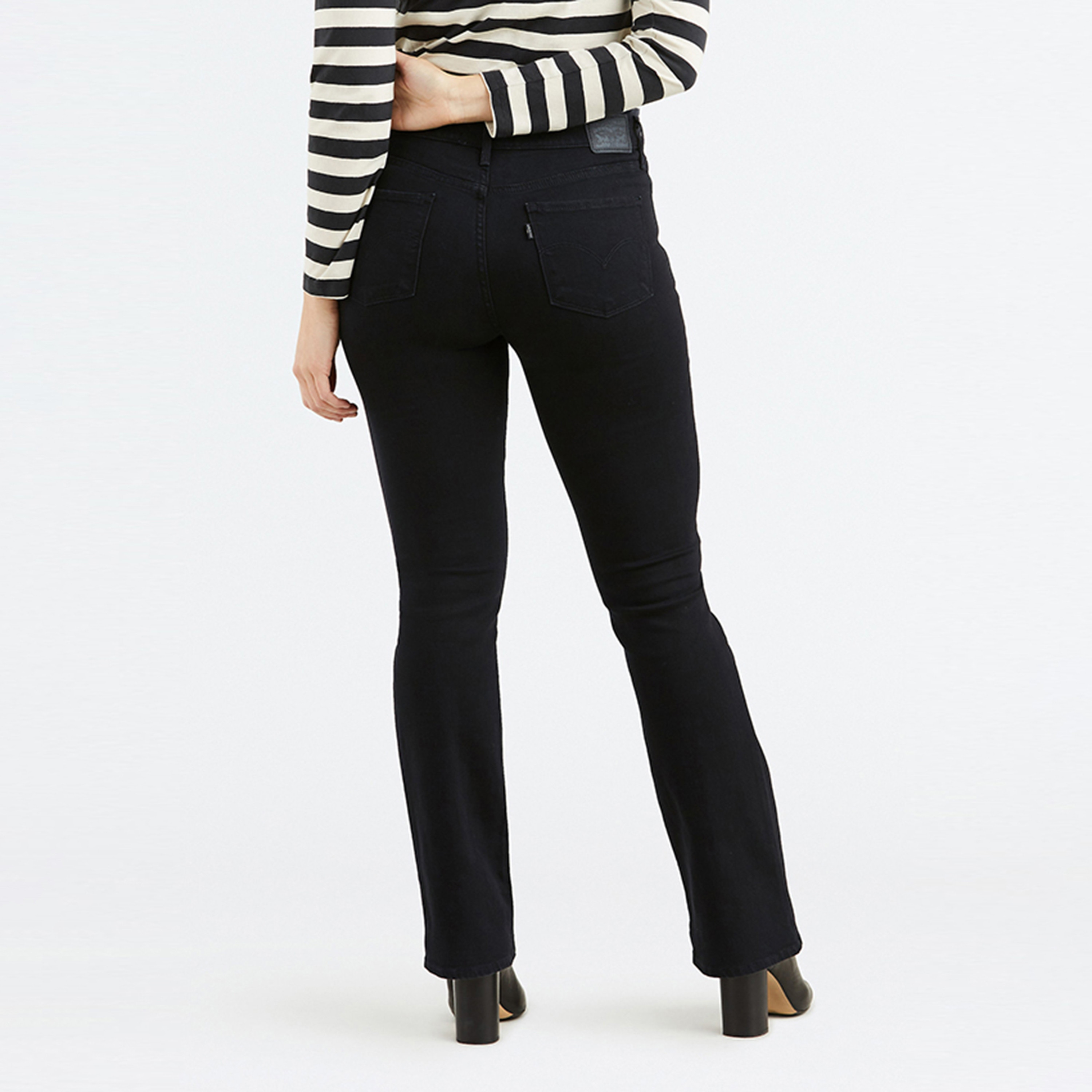 Levi's 315 Bootcut Fit Black 5-Pocket Women's Jeans Inseam 32-women-clothing-bottoms-jeans-image-2
