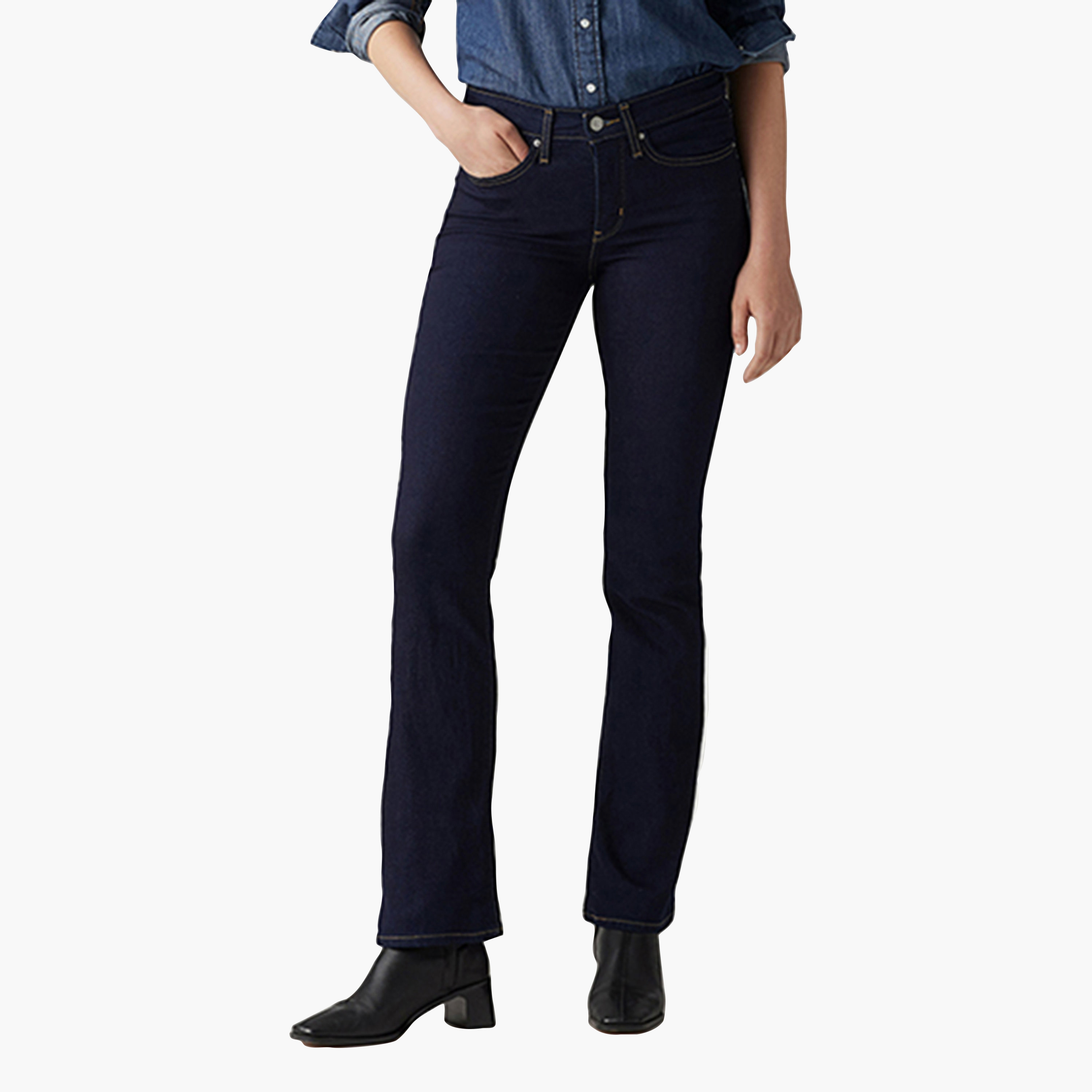 جينز نسائي بخمس جيوب بوتكات 315 مقاس ٣٠ من ليفايس-women-clothing-bottoms-jeans-image-1