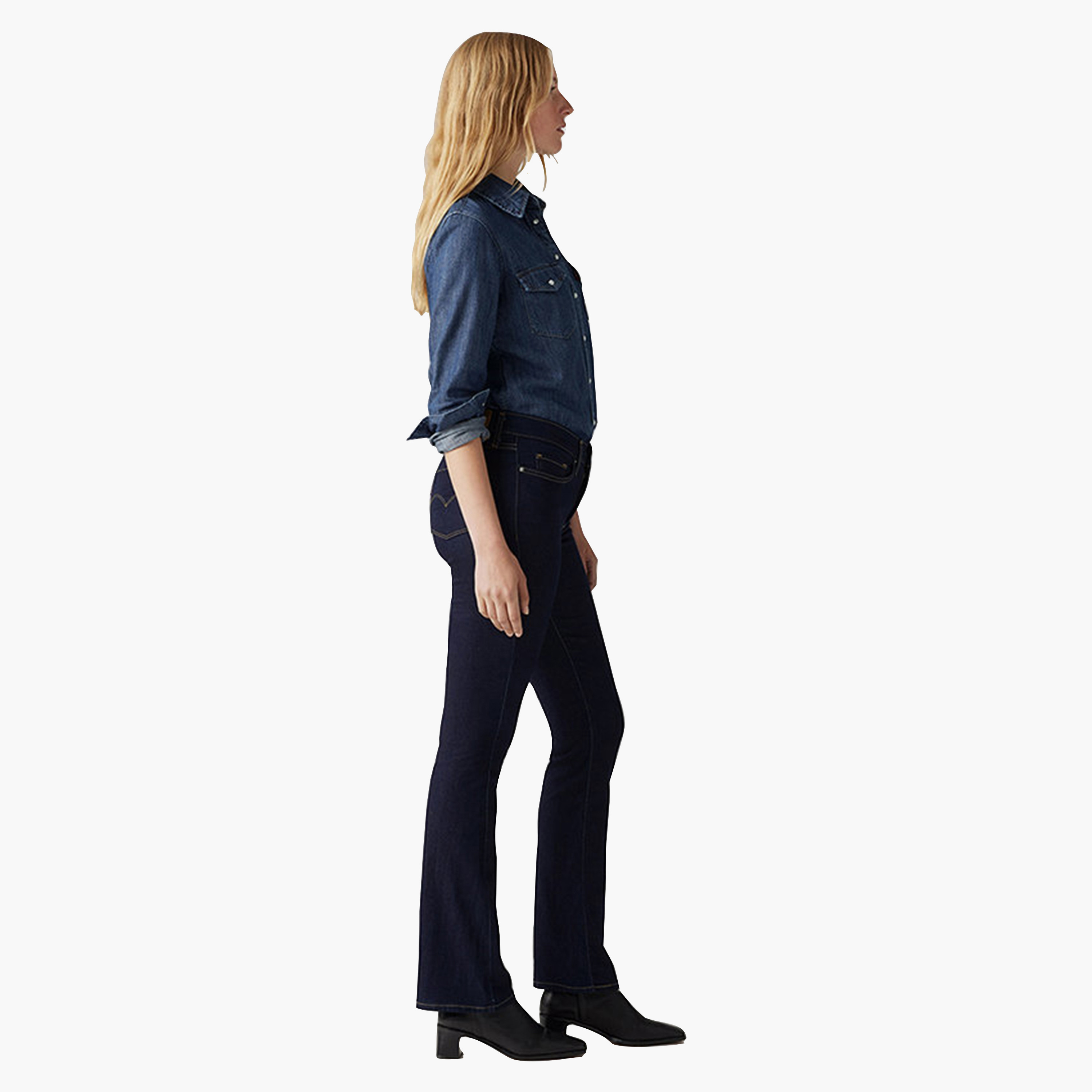 جينز نسائي بخمس جيوب بوتكات 315 مقاس ٣٠ من ليفايس-women-clothing-bottoms-jeans-image-2