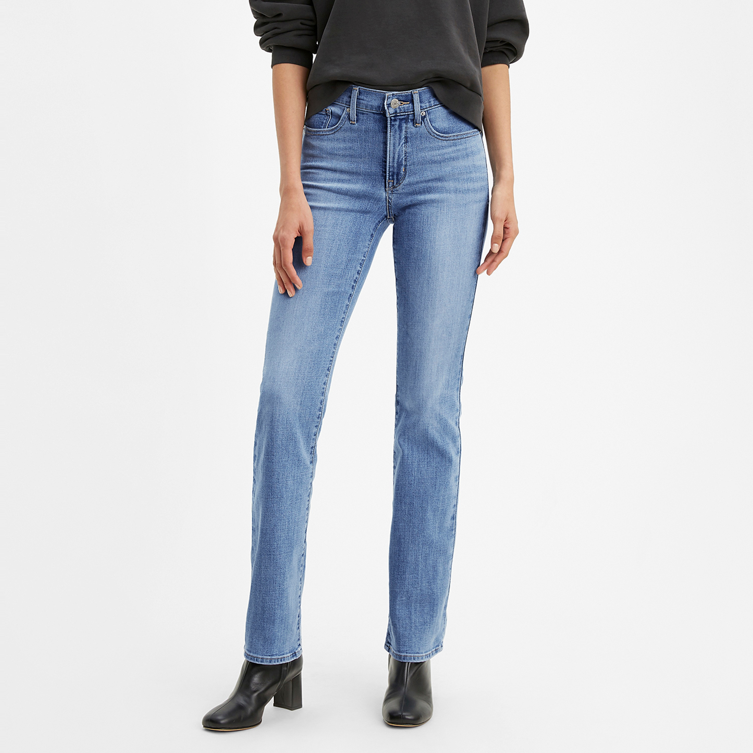 Levi's 315 Bootcut Fit Indigo 5 Pockets Women's Jeans-women-clothing-bottoms-jeans-image-1