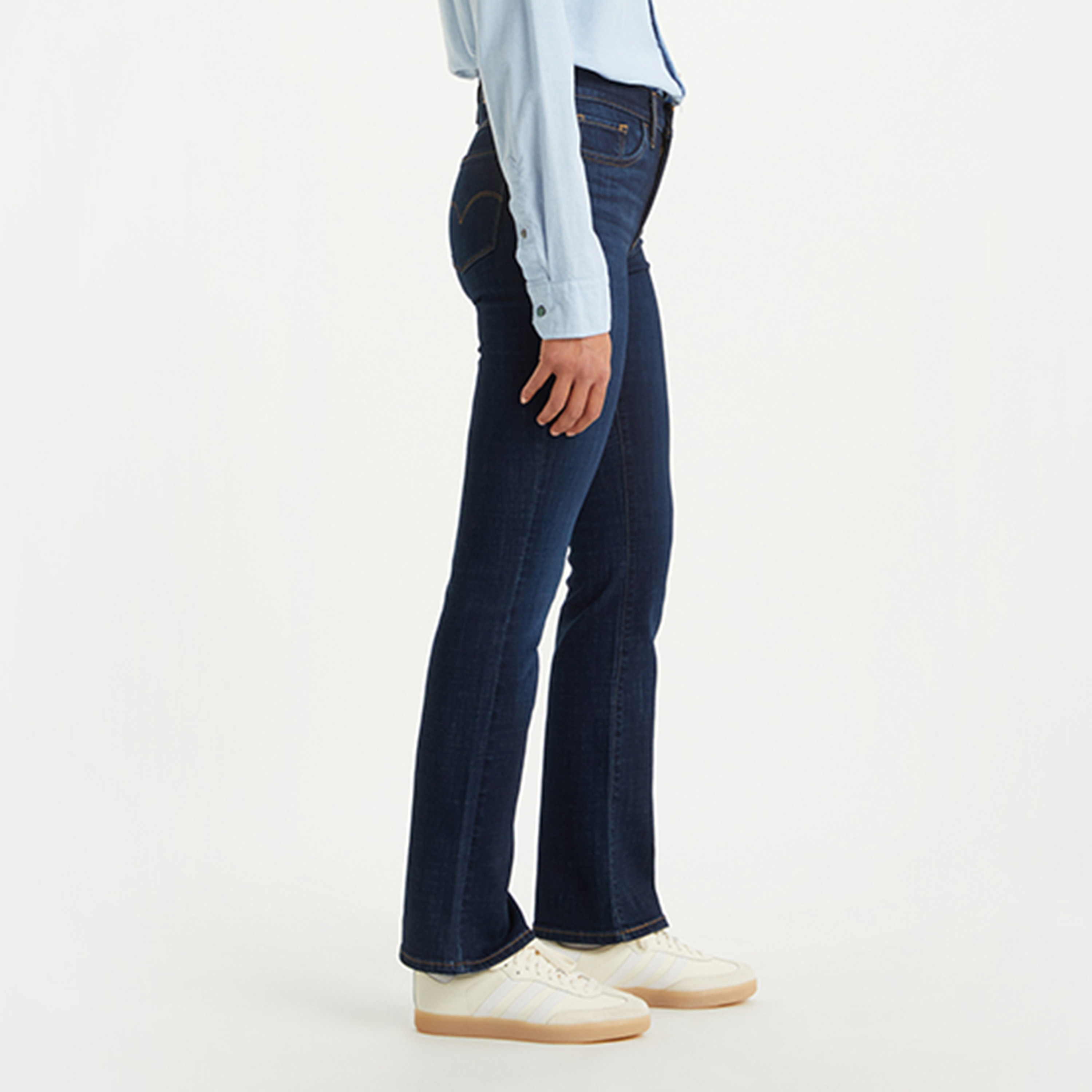 بنطلون جينز نسائي 315 بقصة بوتكات انديجو بخمسة جيوب من ليفايس-women-clothing-bottoms-jeans-image-2