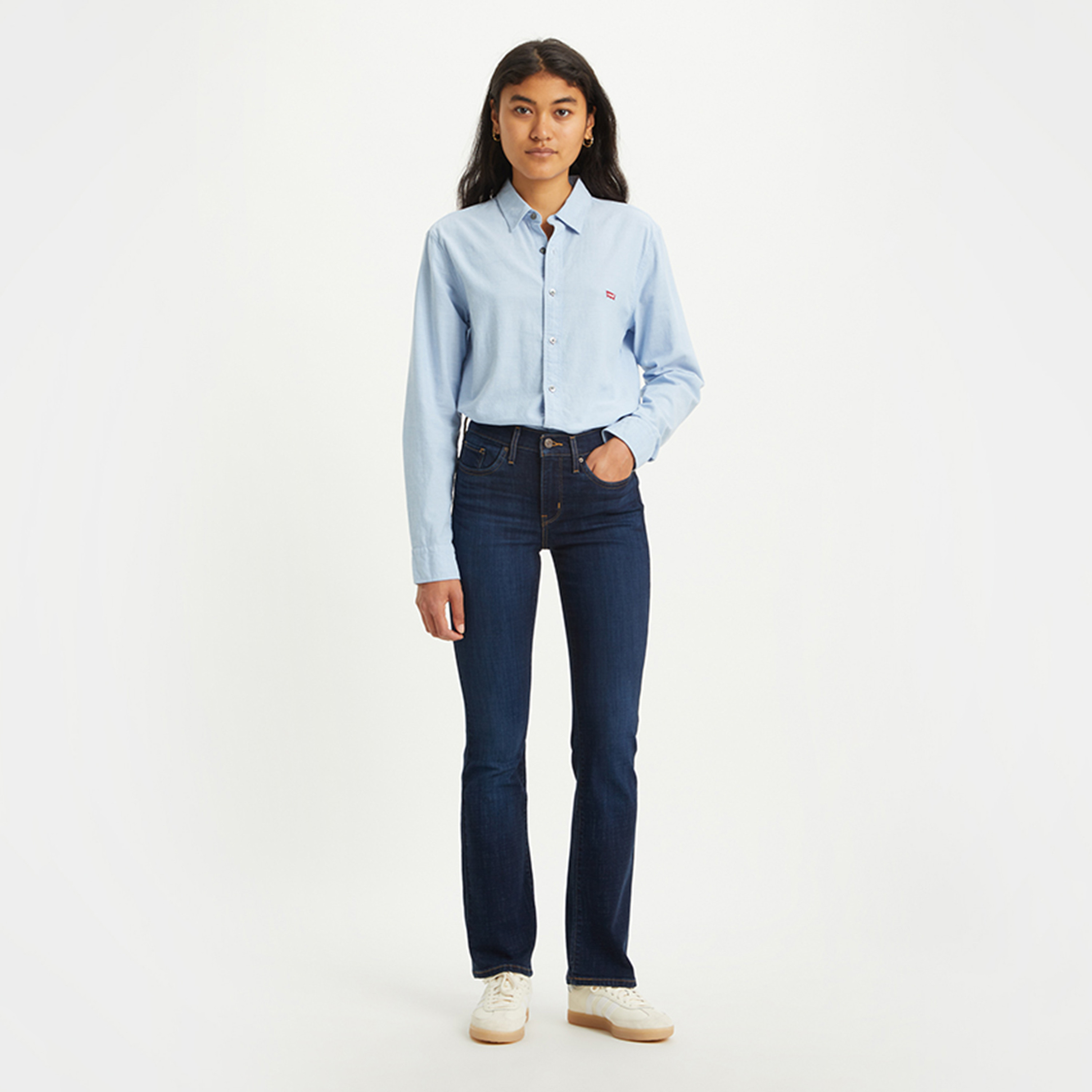 بنطلون جينز نسائي 315 بقصة بوتكات انديجو بخمسة جيوب من ليفايس-women-clothing-bottoms-jeans-image-4