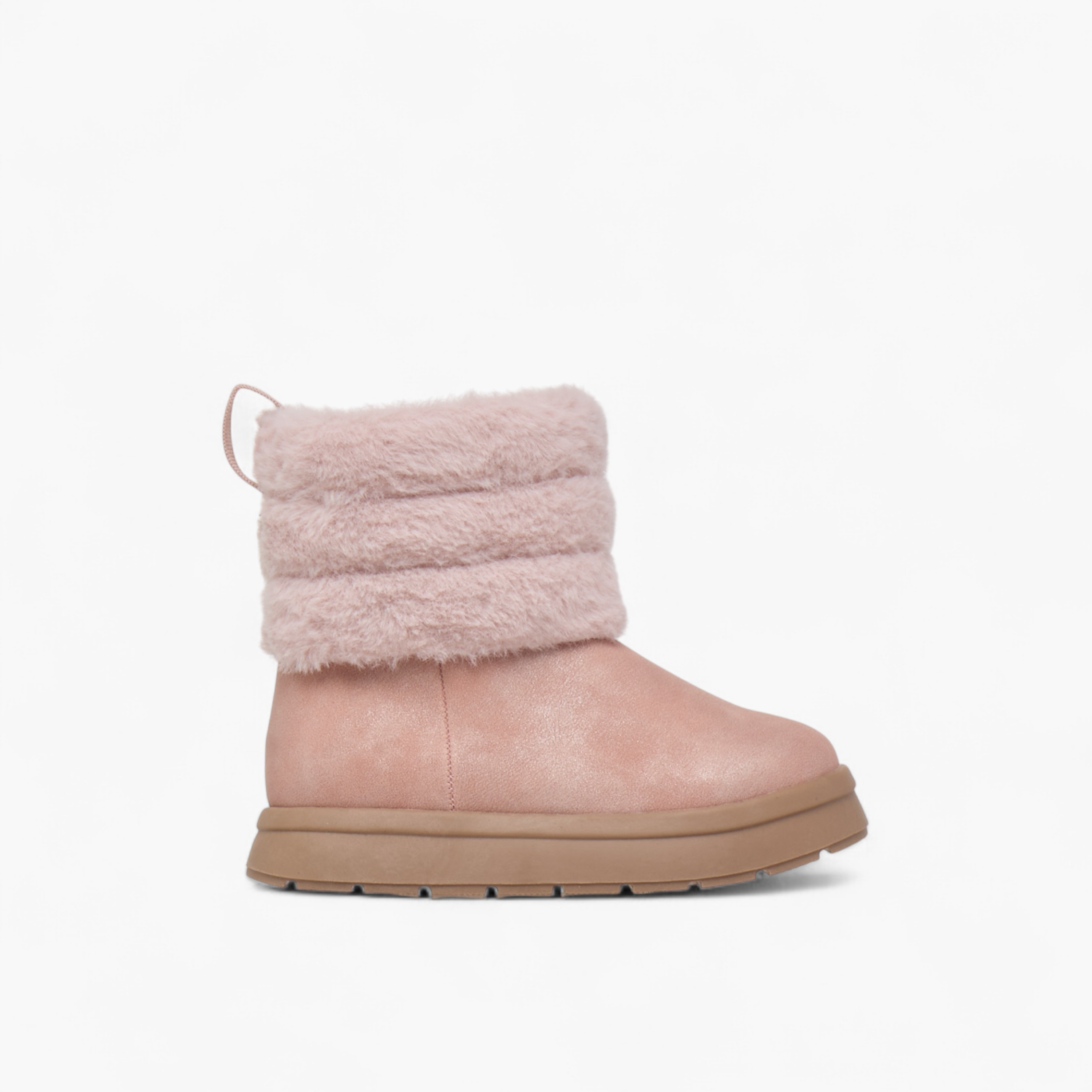 Juniors Faux Fur Boots with Zip Closure-girls-shoes-boots-image-3