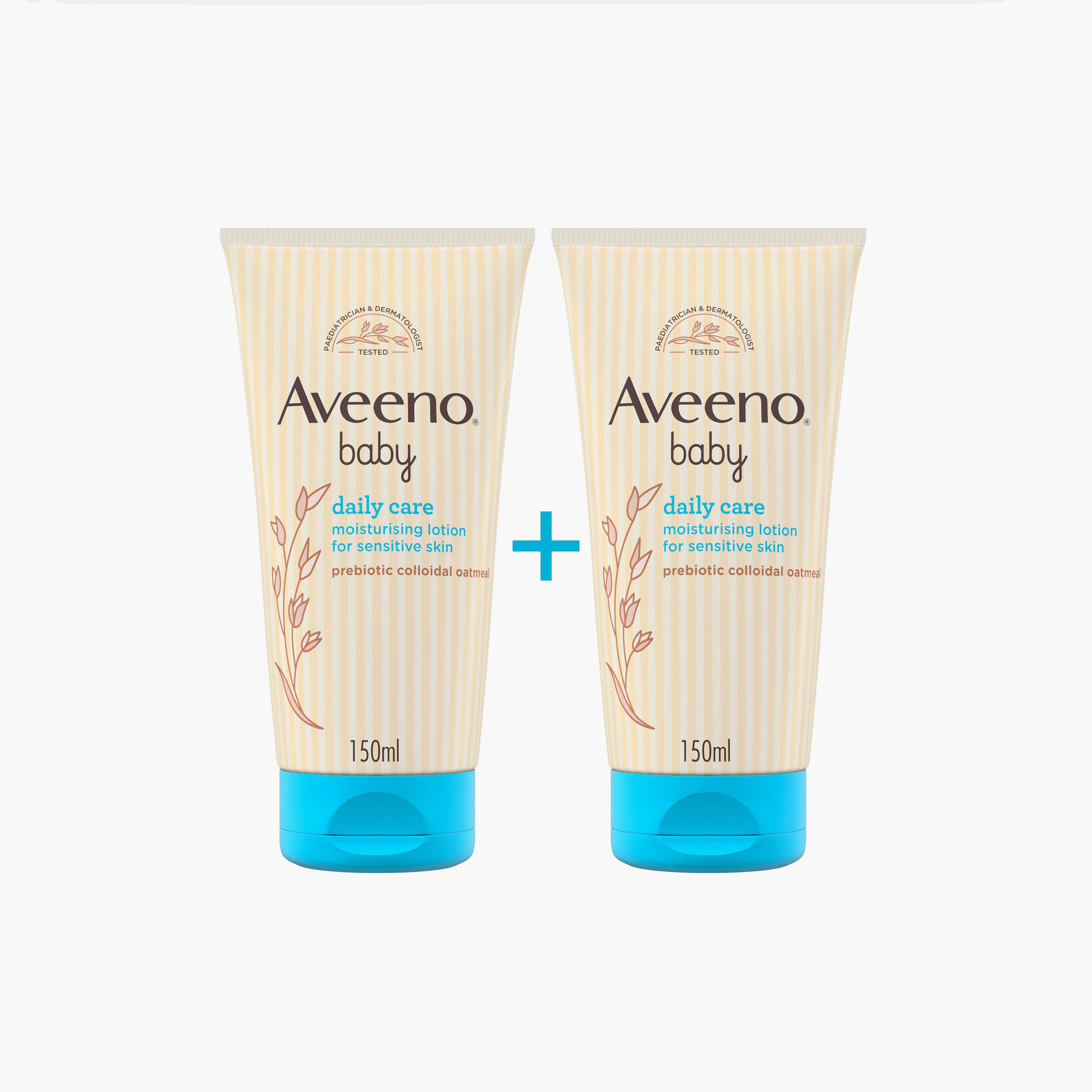 Aveeno Daily Care Moisturising Lotion, 150ml (Pack of 2)-baby-bathandcare-hairbodyskincare-lotionsandcreams-image-1