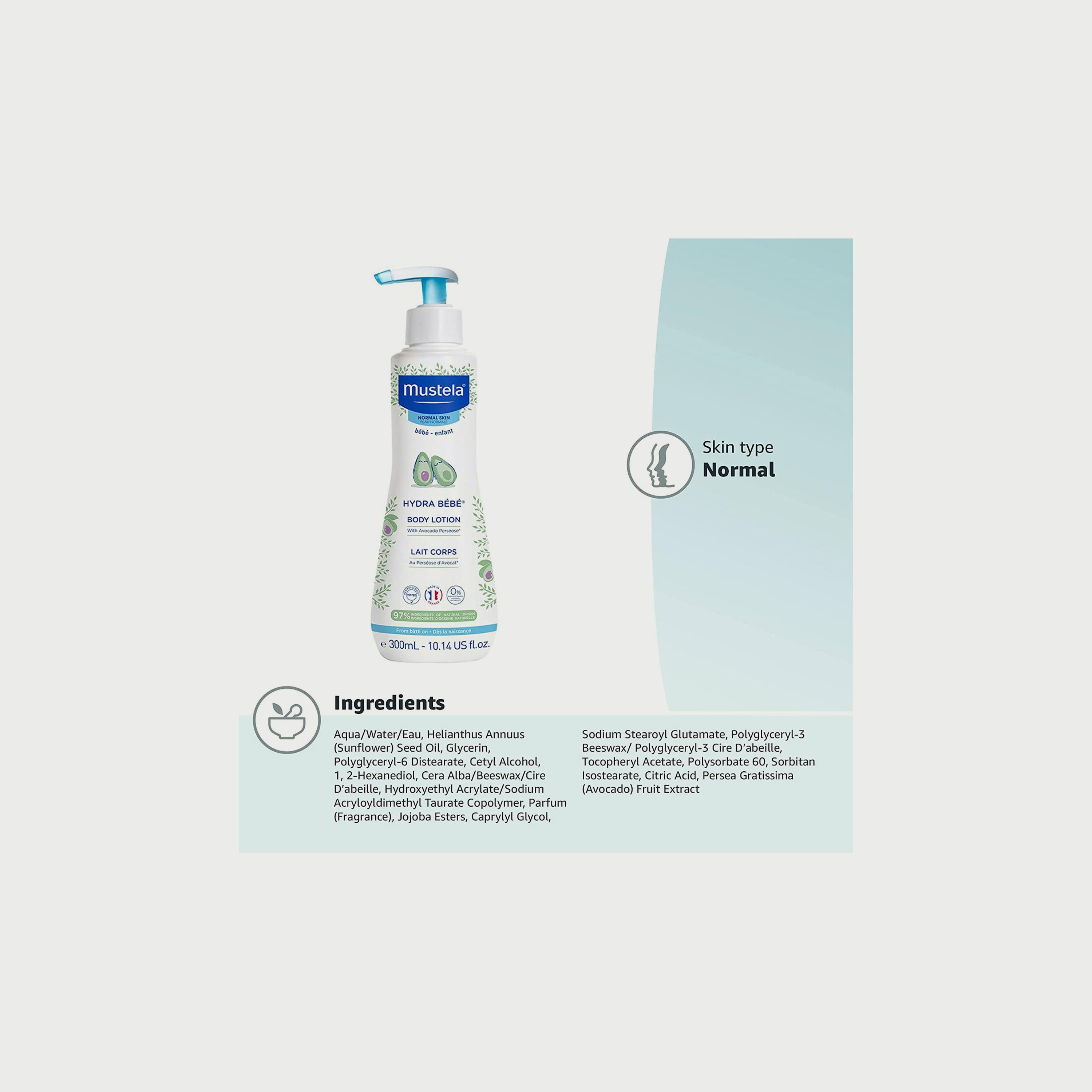 Mustela Pack of 2 Hydra Babe Body Lotion - 300 ml-baby-bathandcare-hairbodyskincare-lotionsandcreams-image-5