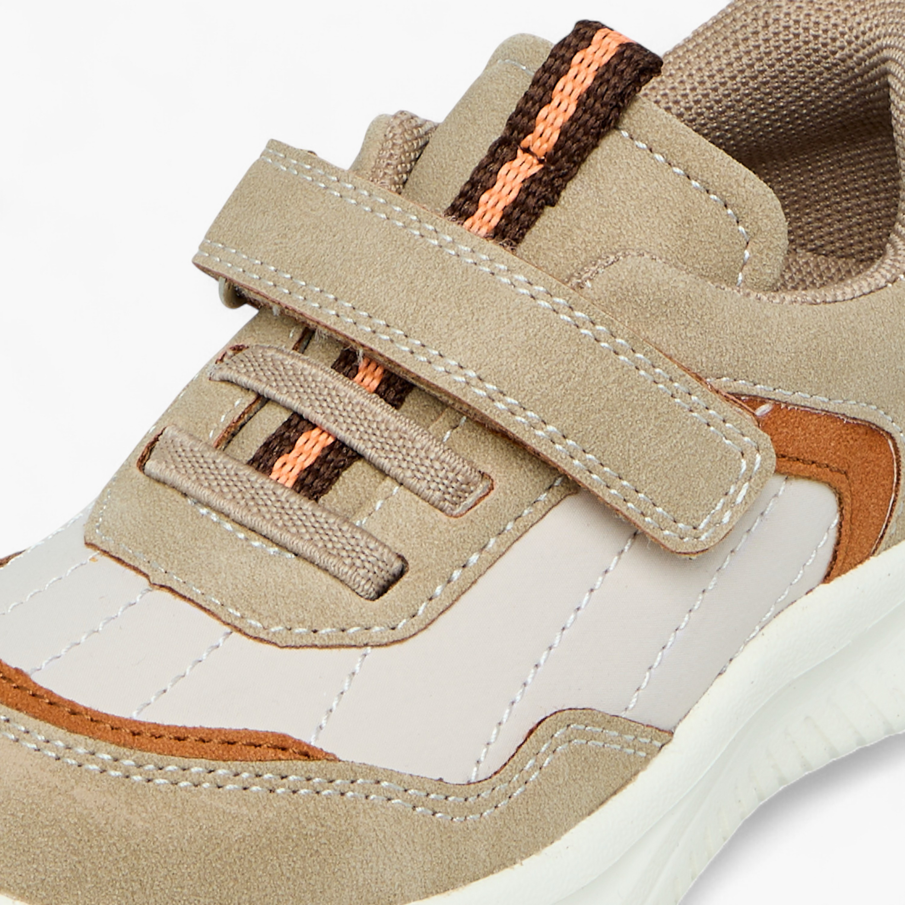 Barefeet Colourblock Sneakers with Hook and Loop Closure-boys-shoes-sneakers-image-4