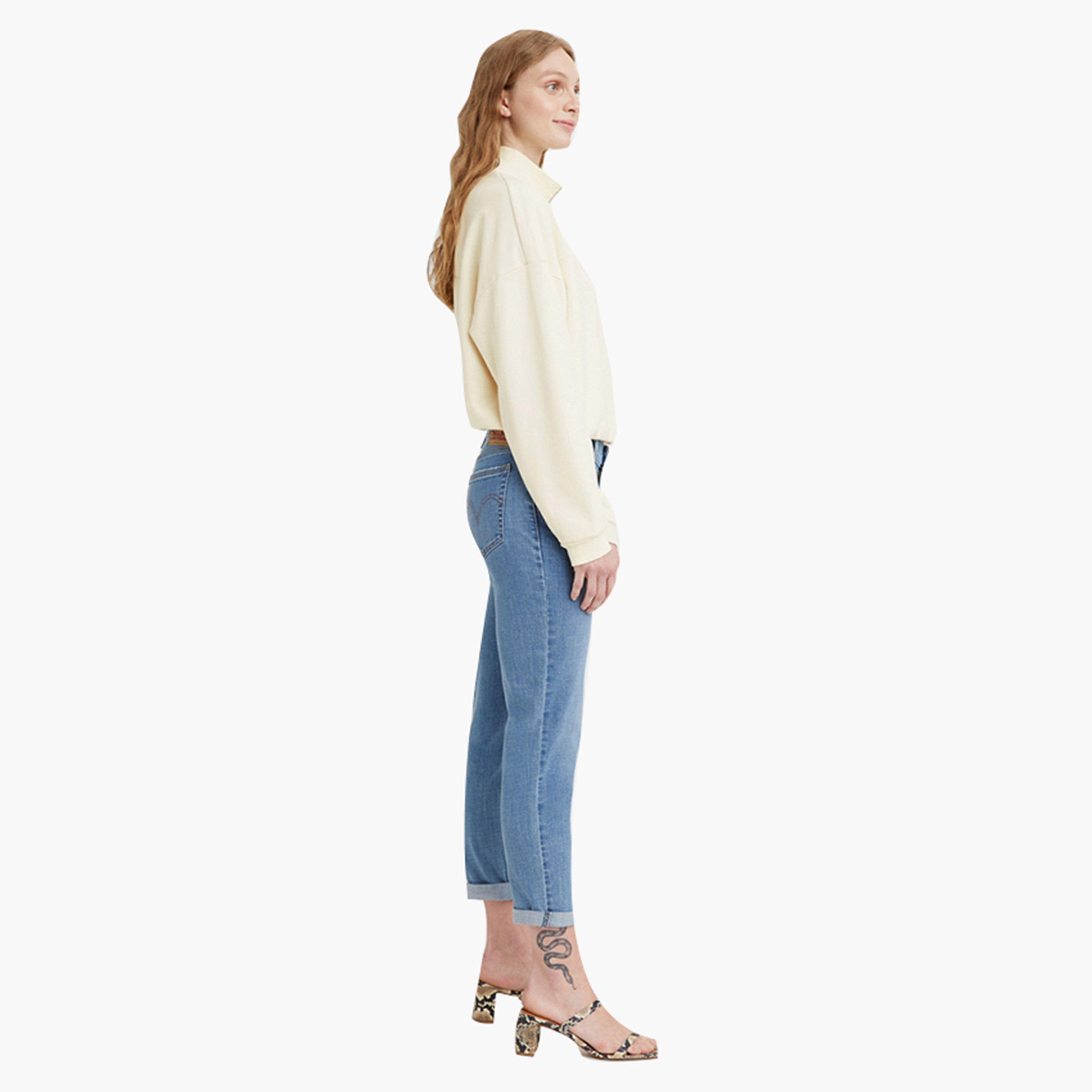 جينز حريمي بقصة "بوي فريند" مغسول باللون الأزرق مقاس 30 من ليفايس.-women-clothing-bottoms-jeans-image-3