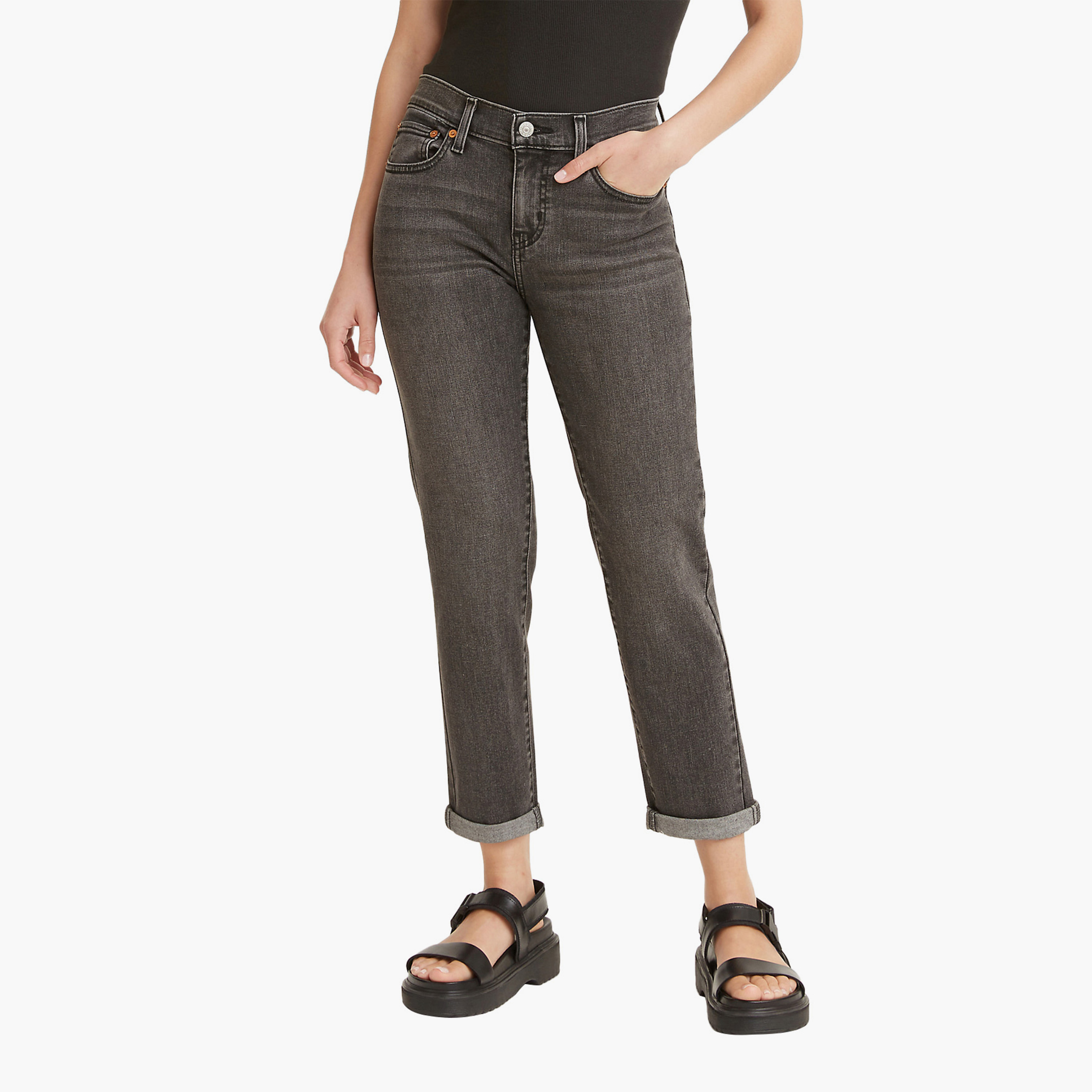 بنطال جينز من ليفايز ذو بوي فريند فت وجيب متوسط الارتفاع-women-clothing-bottoms-jeans-image-1