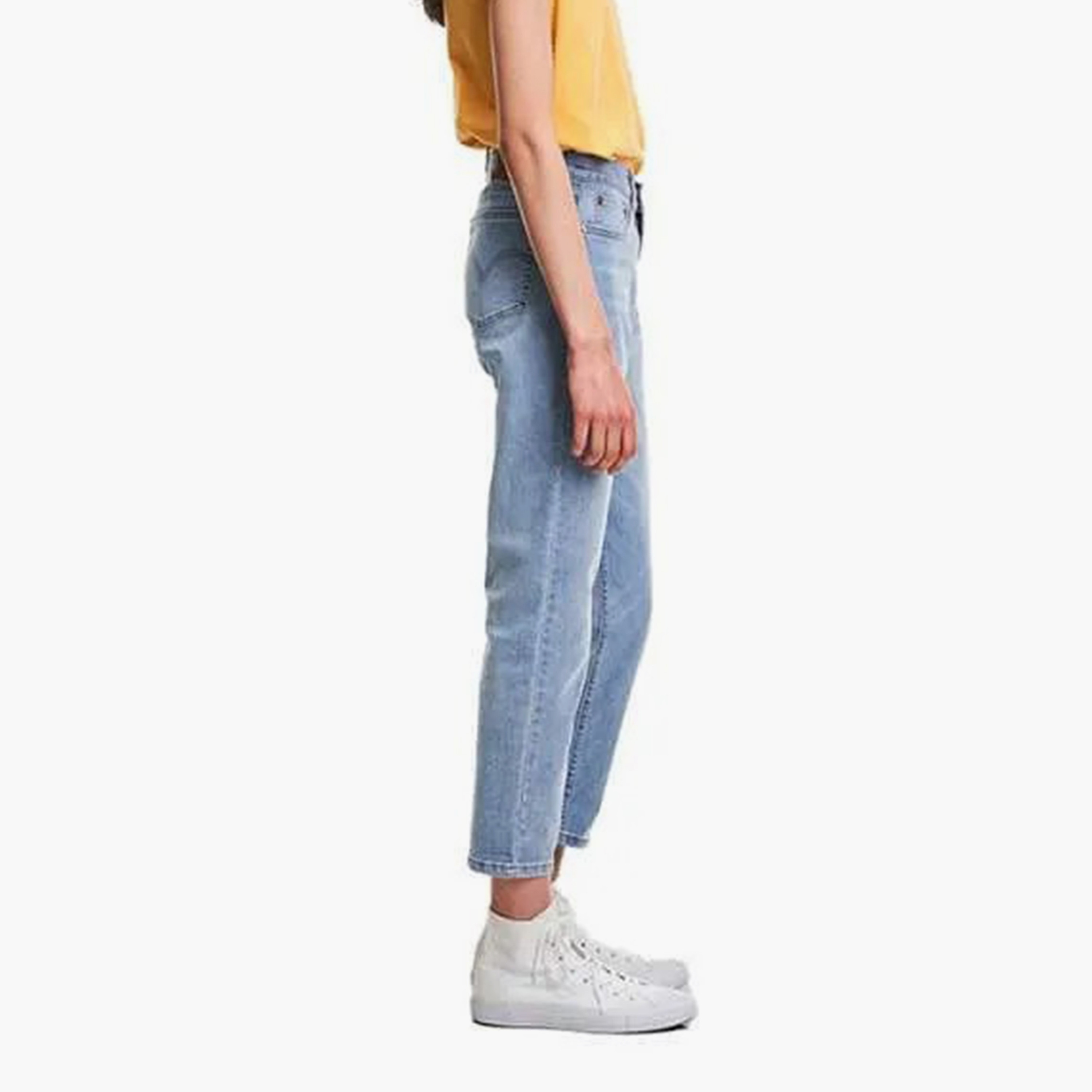 Levi's Boyfriend Fit Blue 5 Pockets Women's Jeans-women-clothing-bottoms-jeans-image-2