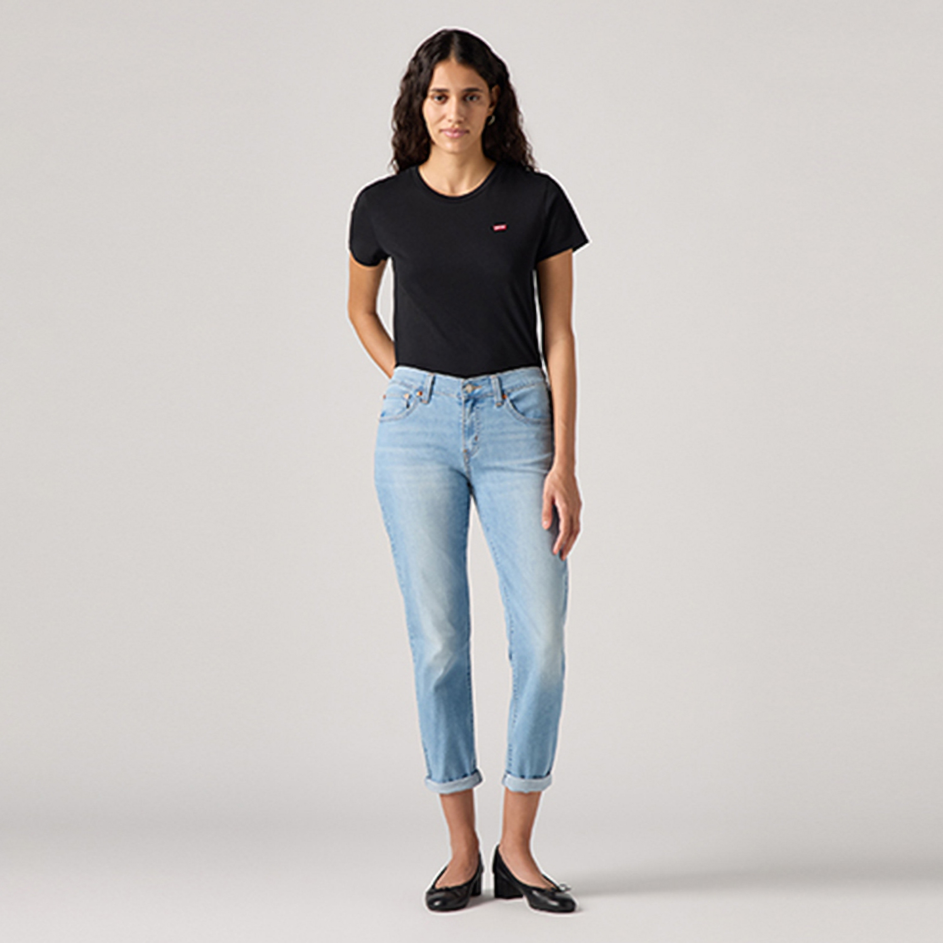 ليفي صديقه يتناسب مع جينز نسائي بوزن 5 جيوب بوزن أزرق 30-women-clothing-bottoms-jeans-image-1