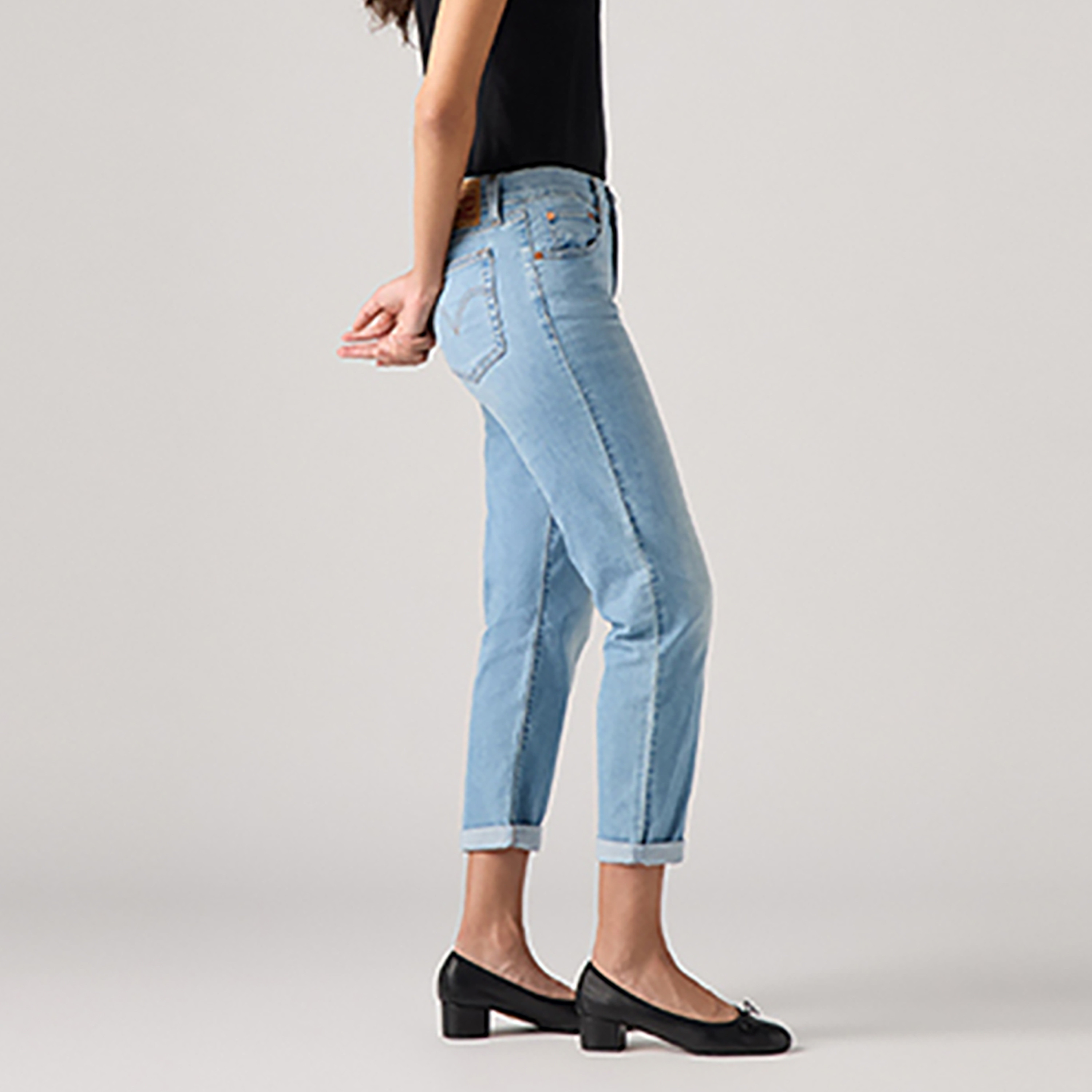 ليفي صديقه يتناسب مع جينز نسائي بوزن 5 جيوب بوزن أزرق 30-women-clothing-bottoms-jeans-image-3