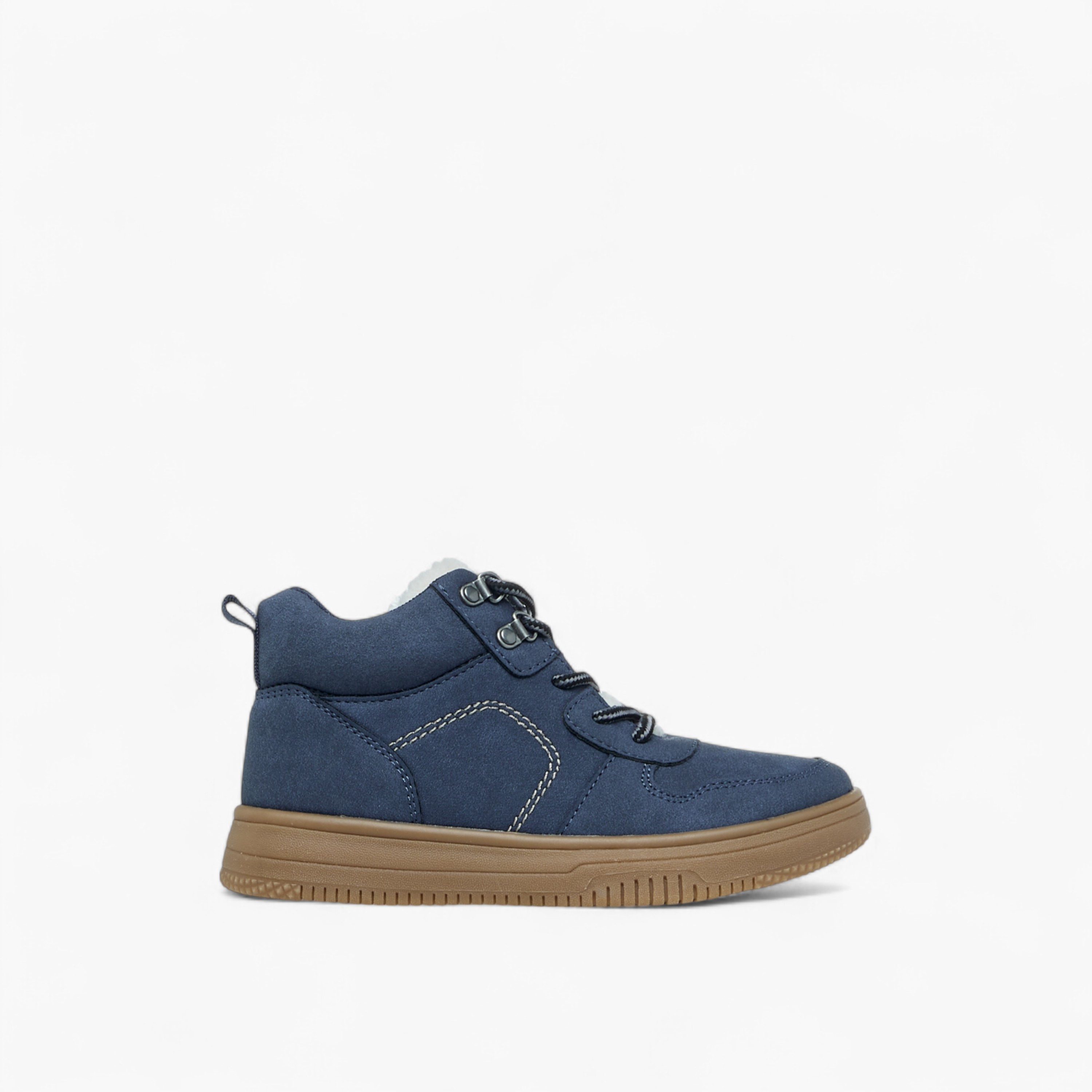 بوت سادة برباط إغلاق وتفاصيل مغرّزة من مستر دوتشيني-boys-shoes-boots-image-9