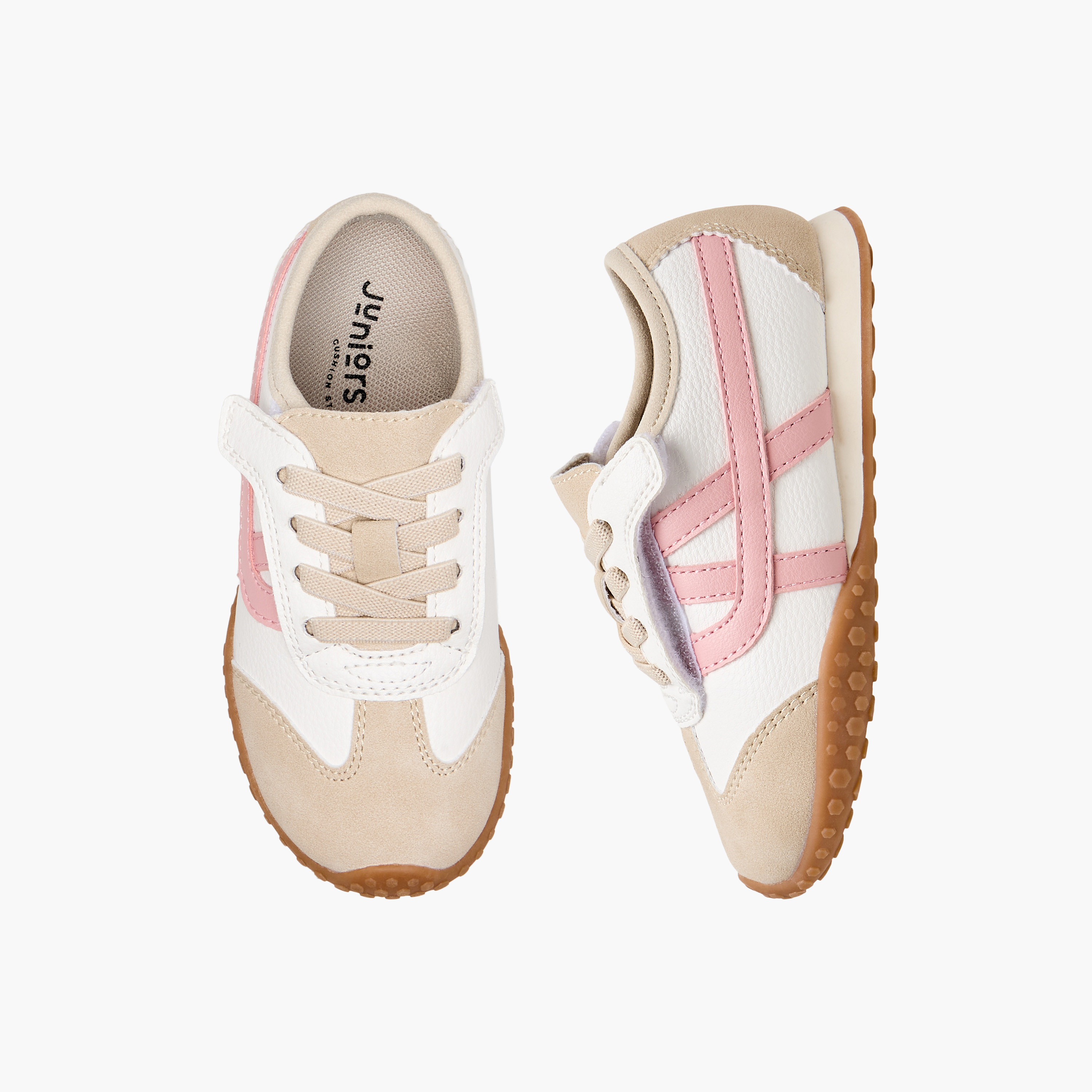 Juniors Girls Panelled Sneakers-girls-shoes-sneakers-image-1