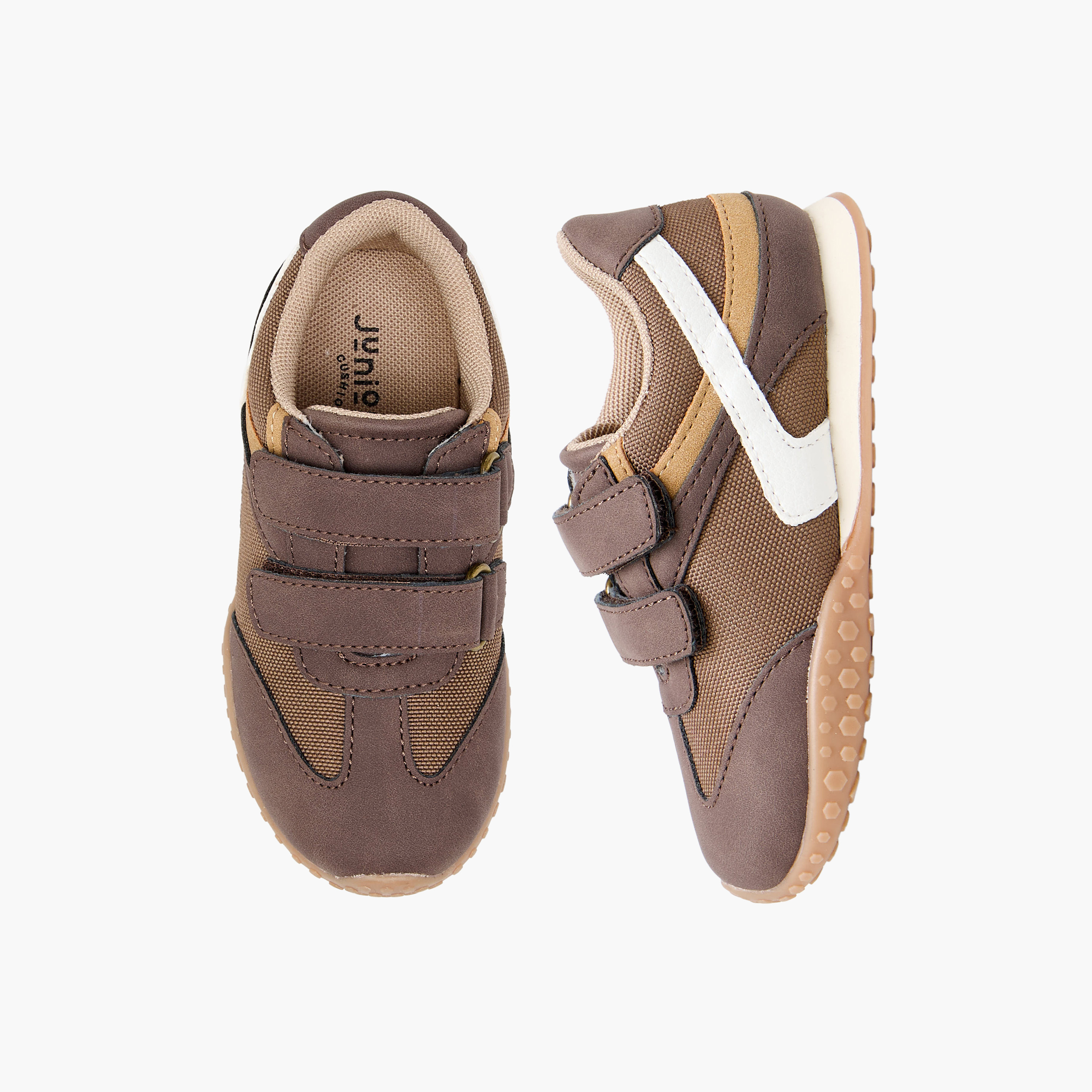 حذاء سنيكرز طول الكاحل بشريط إغلاق لاصق للأولاد من جونيورز-boys-shoes-sneakers-image-1