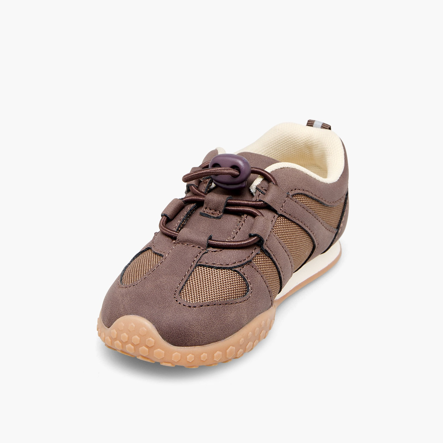 Juniors Boys Panelled Toggle Lace Ankle Sneakers-boys-shoes-sneakers-image-6