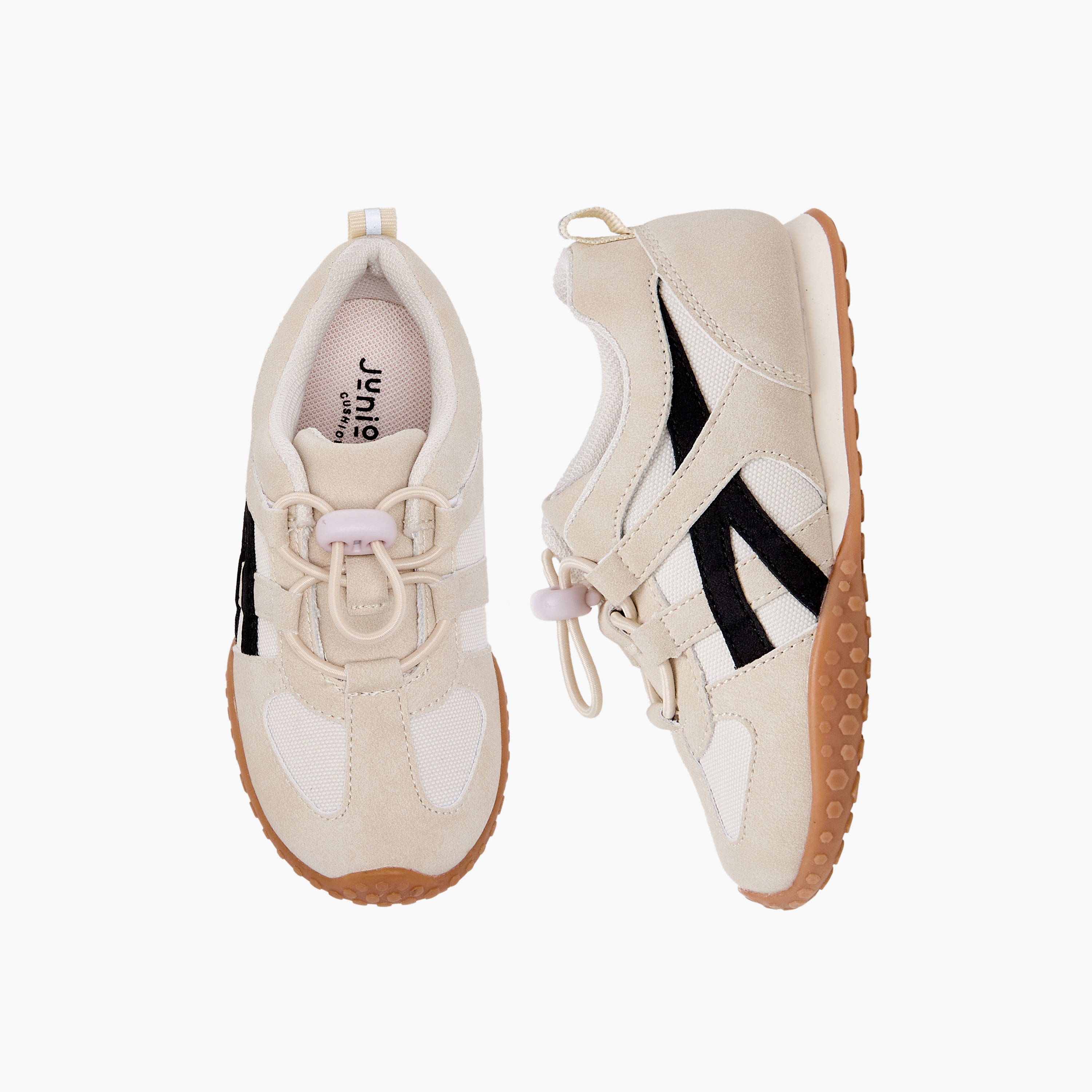 Juniors Boys Panelled Toggle Lace Ankle Sneakers-boys-shoes-sneakers-image-1