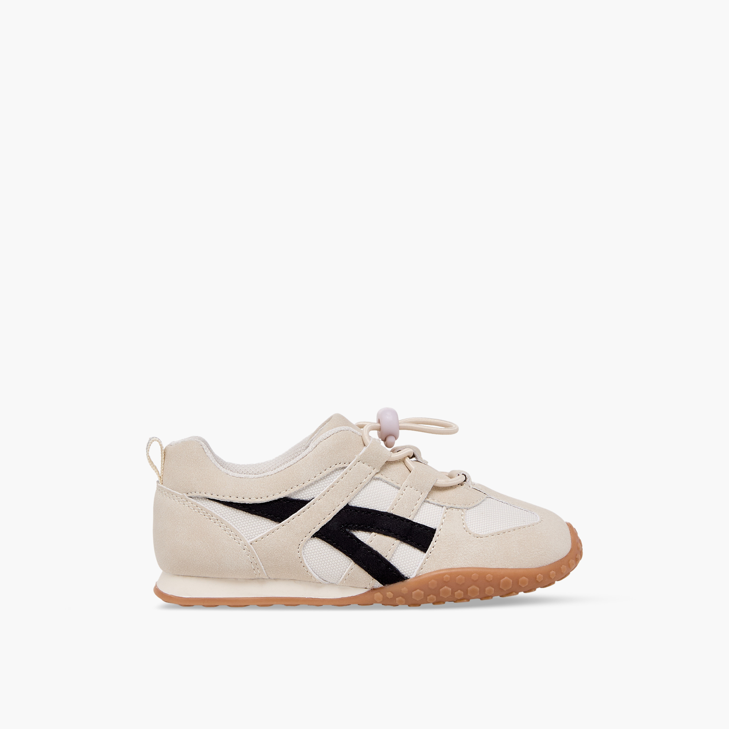 Juniors Boys Panelled Toggle Lace Ankle Sneakers-boys-shoes-sneakers-image-3