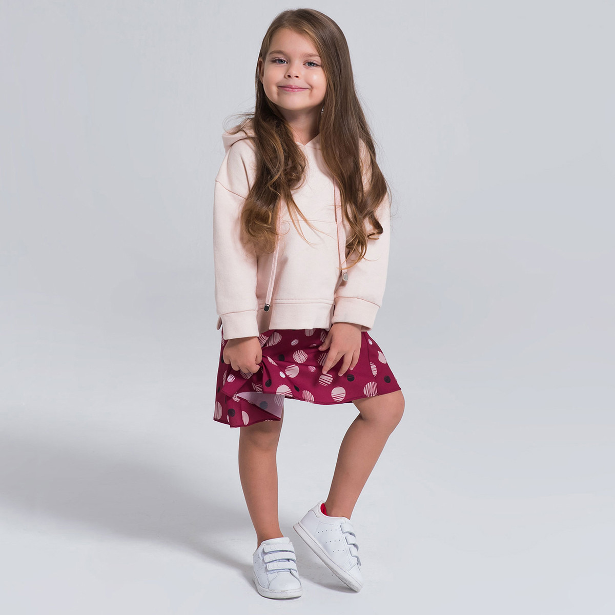 فستان بقبعة برباط وأكمام طويلة من إليجانزا-girls-clothing-dressesandjumpsuits-image-2