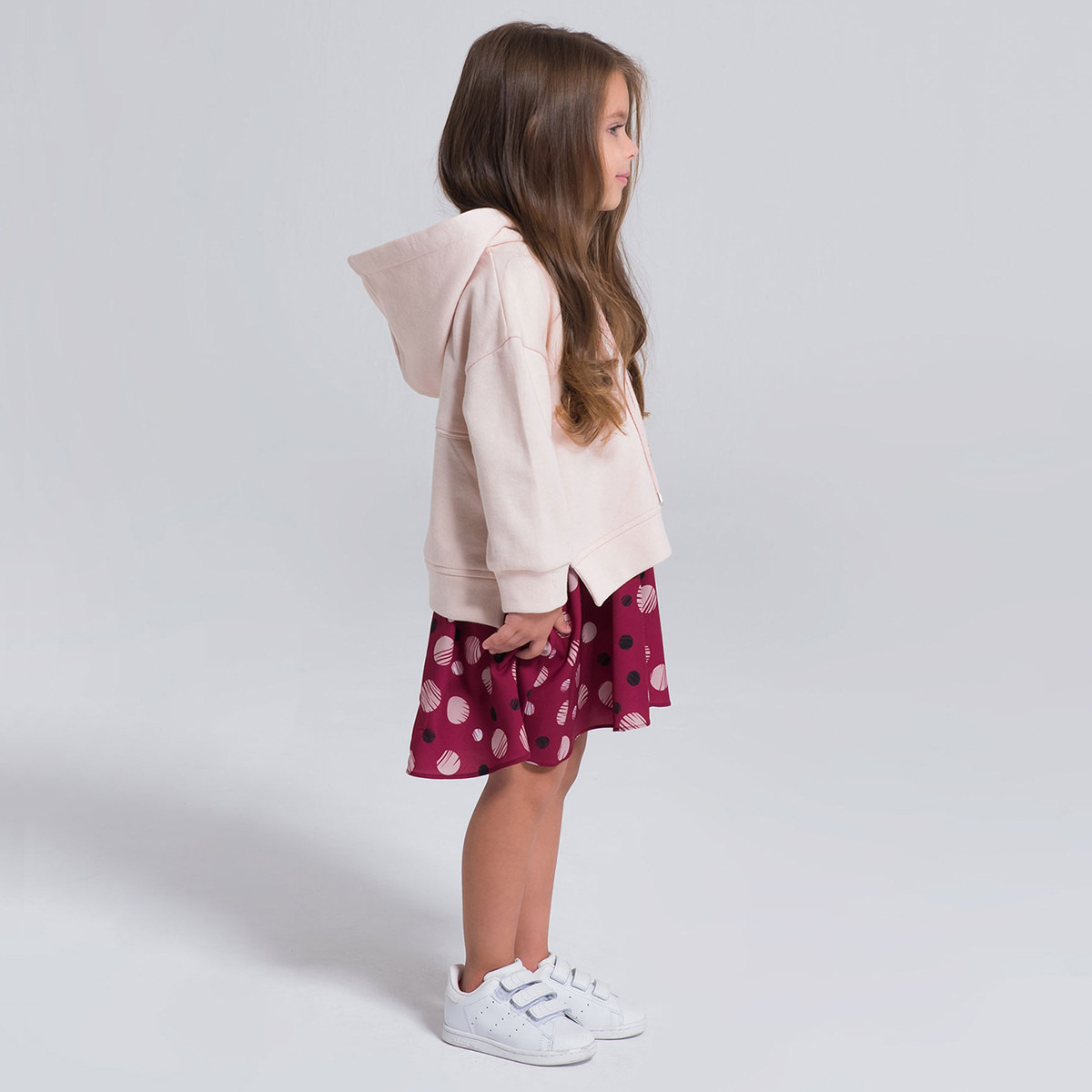 Eleganza Dress with Long Sleeves and Drawstring Hood-girls-clothing-dressesandjumpsuits-image-3