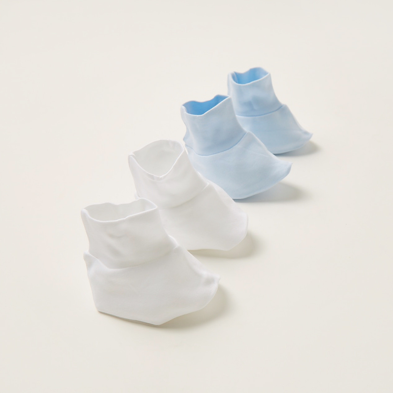 Juniors Solid Booties - Set of 2-baby-boys-shoes-booties-image-1
