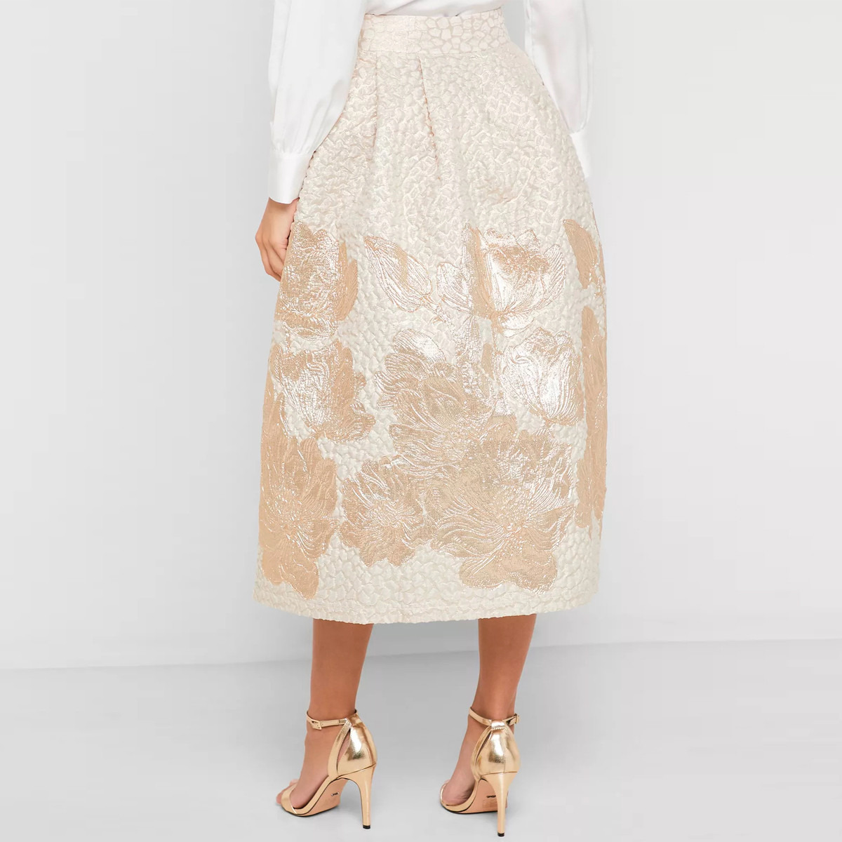 Anotah Embroidered A-line Skirt-women-clothing-bottoms-skirts-image-1