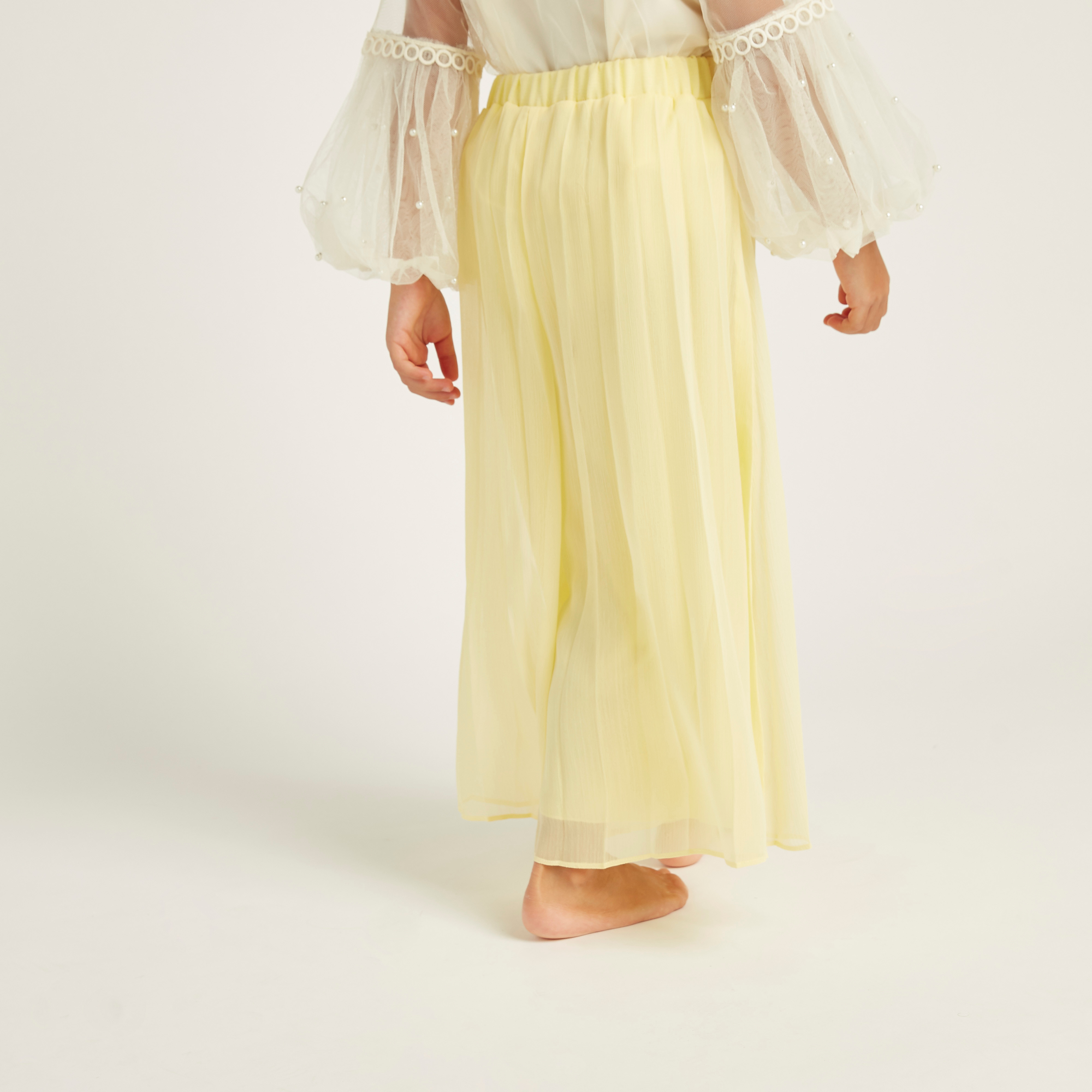Anotah Textured Palazzo with Semi Elasticated Waistband-girls-clothing-bottoms-jeansandjeggings-image-4