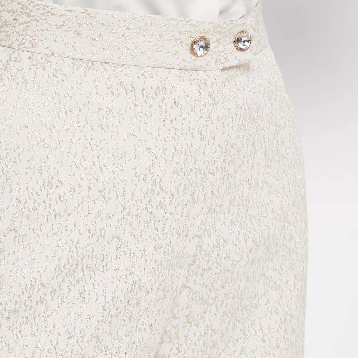 بنطلون بارز الملمس بخصر متوسط الارتفاع من أنوتاه-women-clothing-bottoms-trousers-image-2