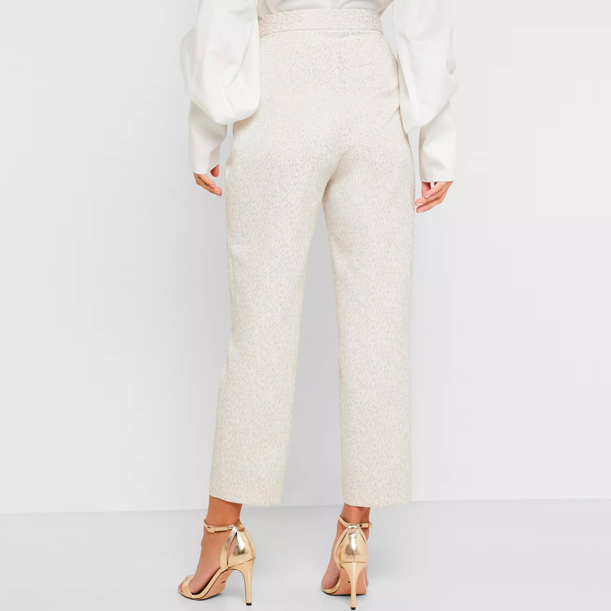 Anotah Textured Mid-Rise Pants-women-clothing-bottoms-trousers-image-3