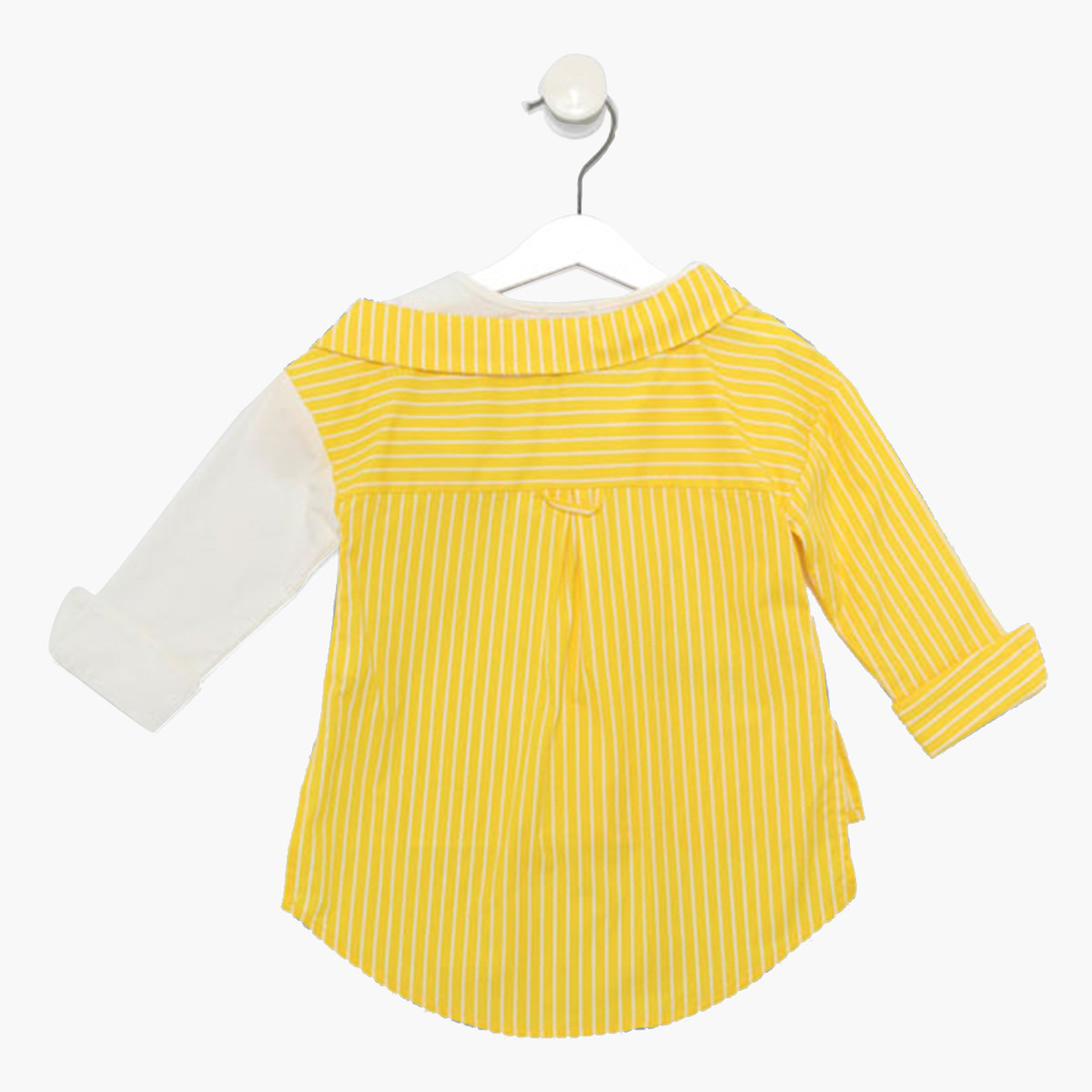بلوزة بياقة مستديرة مخطّطة وأكمام 3/4 من أنوتاه-girls-clothing-blousesandshirts-image-2