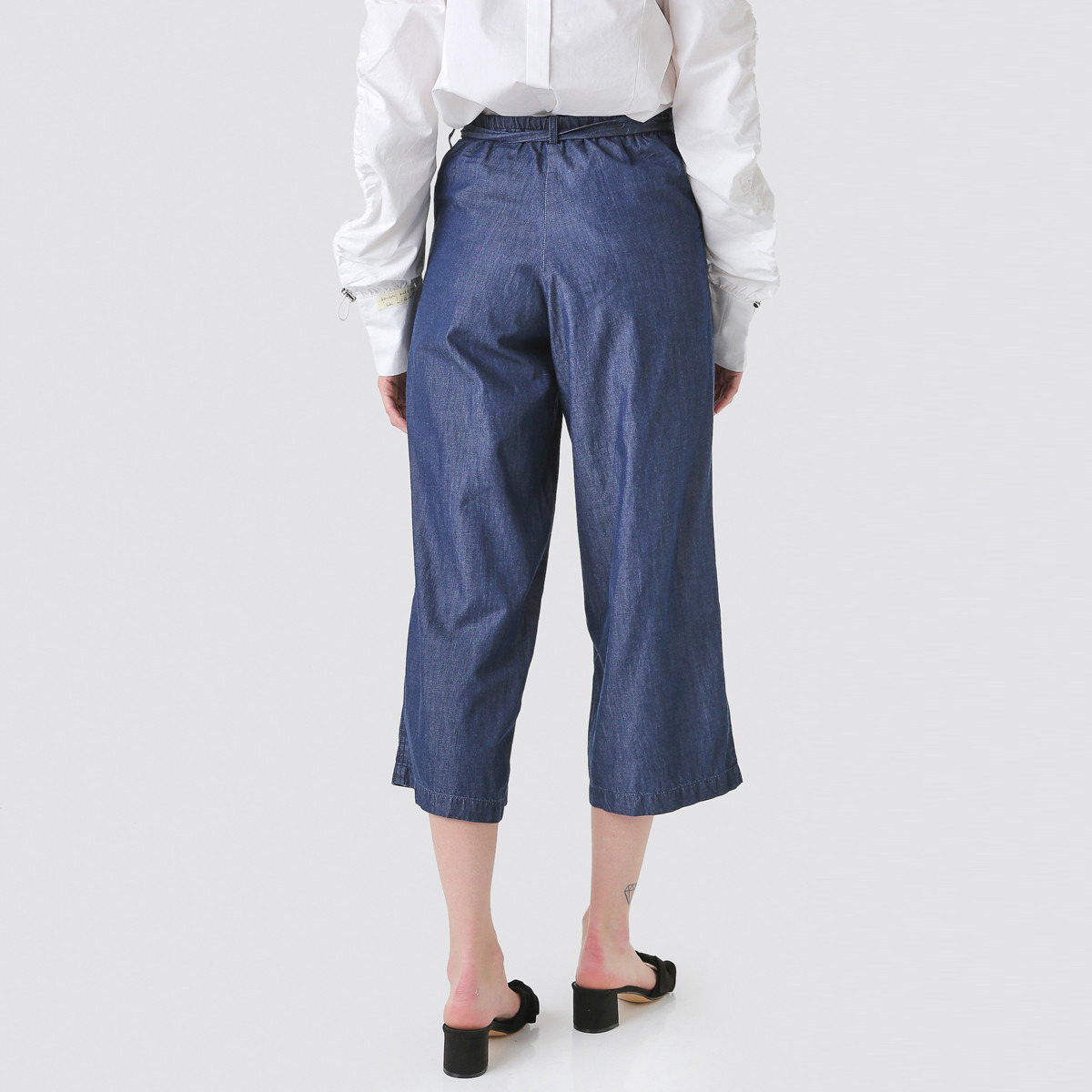 Anotah Textured Culottes with Ruffle Detail-girls-clothing-bottoms-jeansandjeggings-image-2