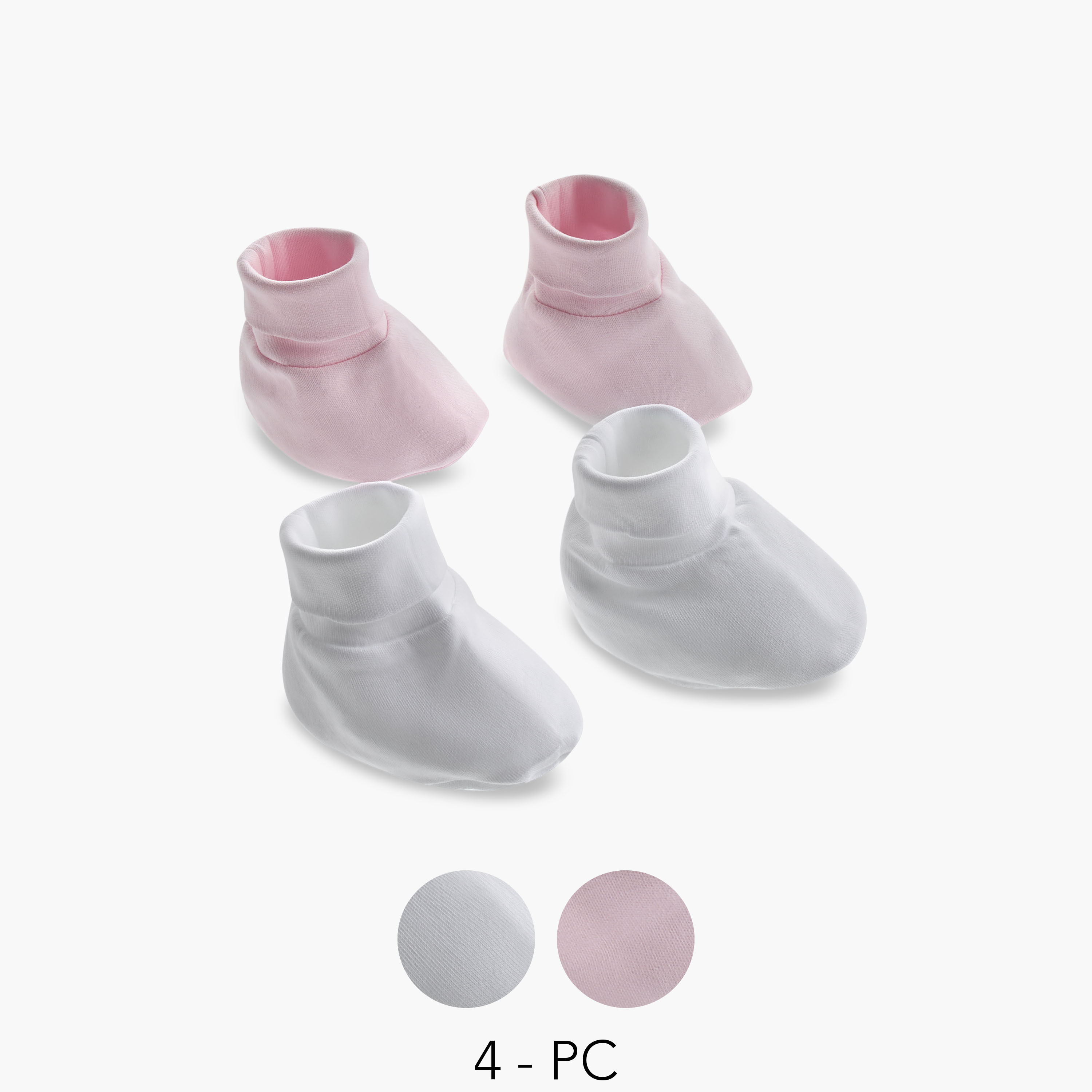 Juniors Solid Booties - Set of 2-baby-boys-shoes-booties-image-1
