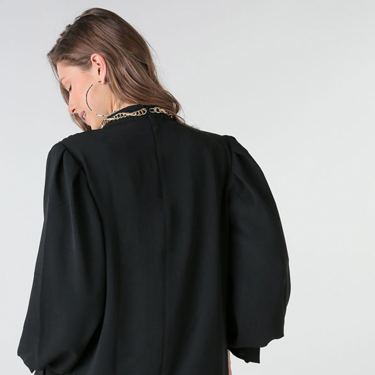 بلوزة بياقة عالية وثتايا وأكمام طويلة من أنوتاه-women-clothing-shirtsandblouses-blouses-image-3