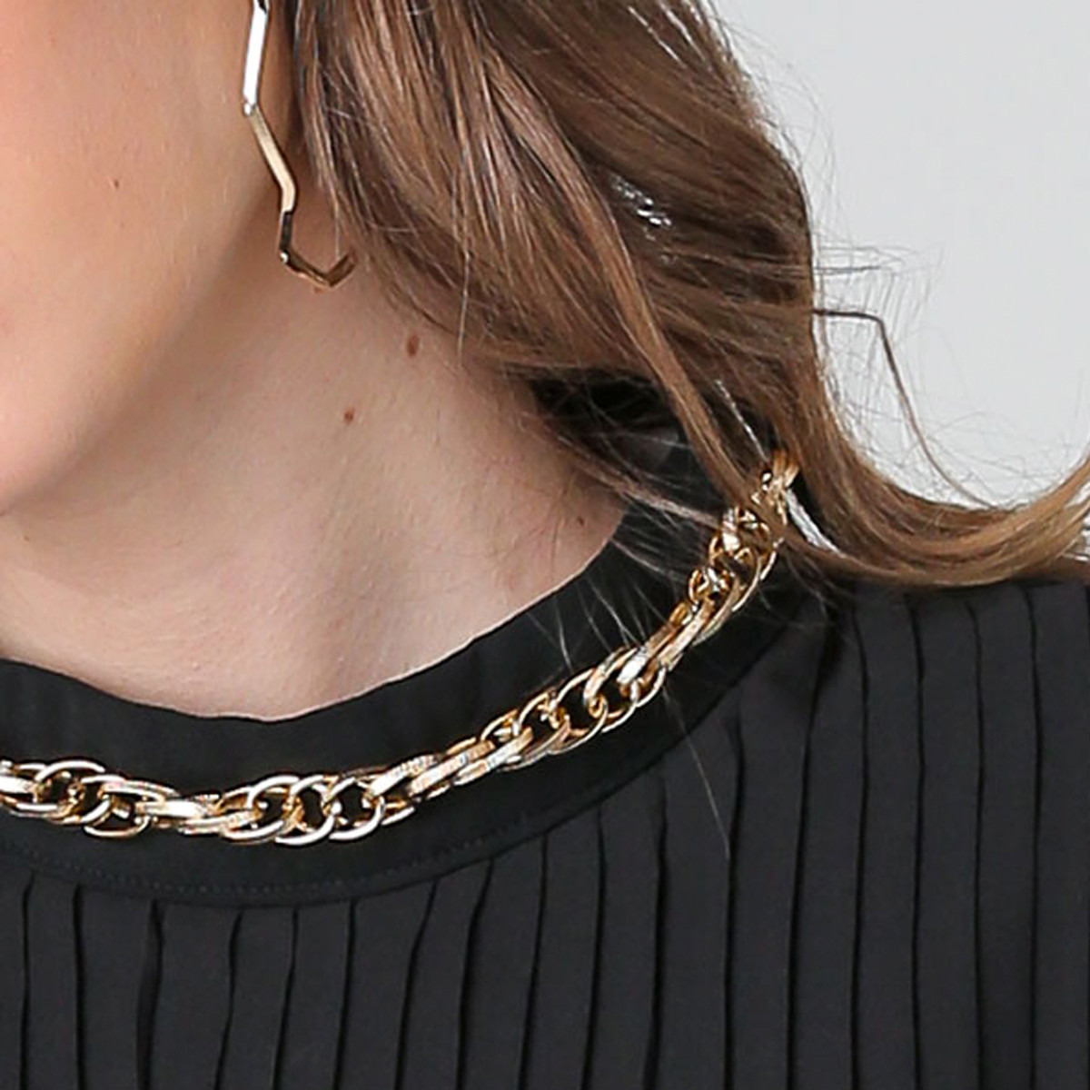 بلوزة بياقة عالية وثتايا وأكمام طويلة من أنوتاه-women-clothing-shirtsandblouses-blouses-image-5