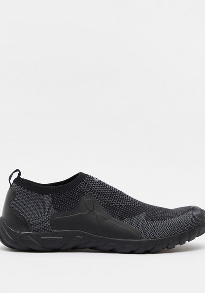 Dash Textured Slip-On Walking Shoes-Men%27s Sports Shoes-image-0
