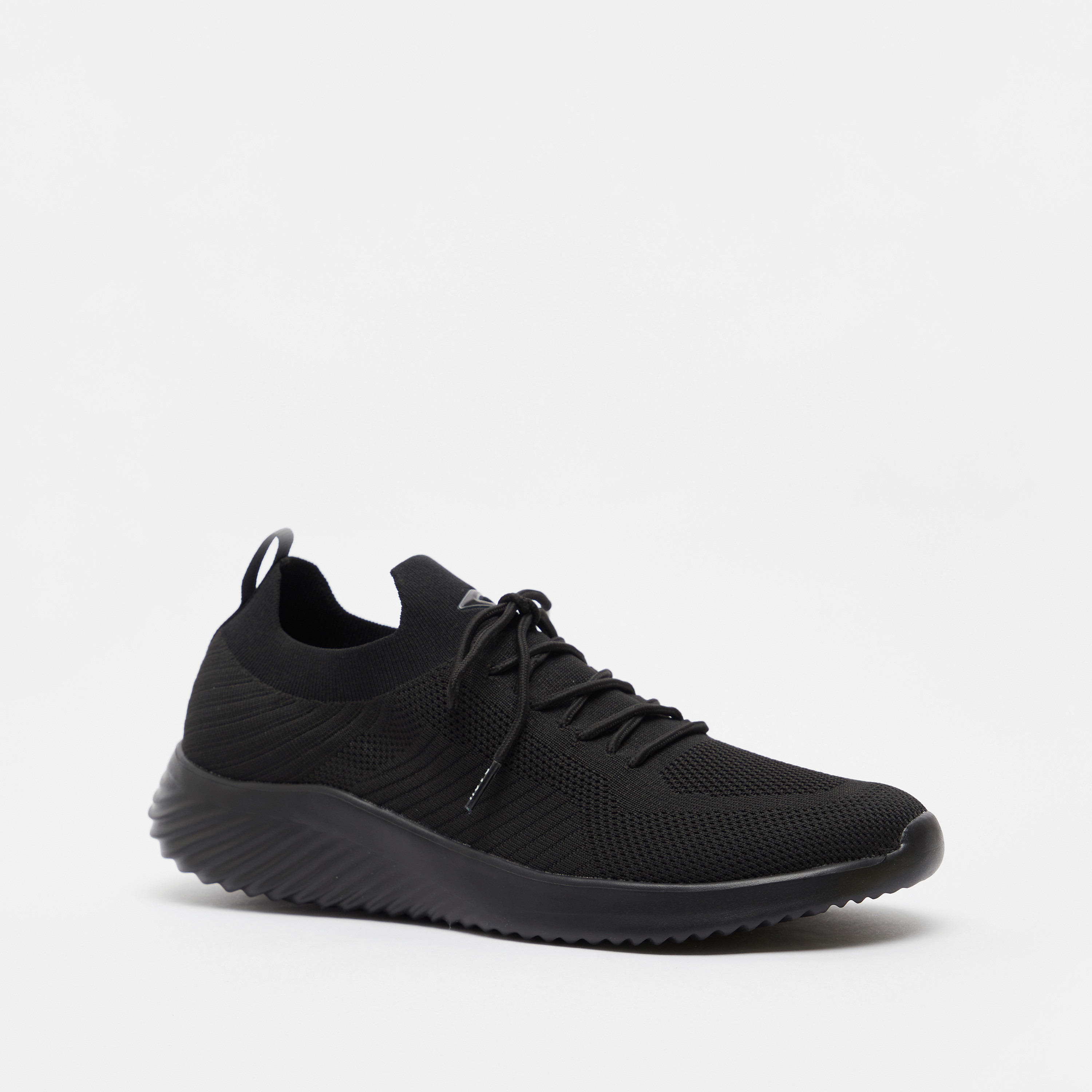 Dash Textured Lace-Up Running Shoes-sports-men-shoes-image-12