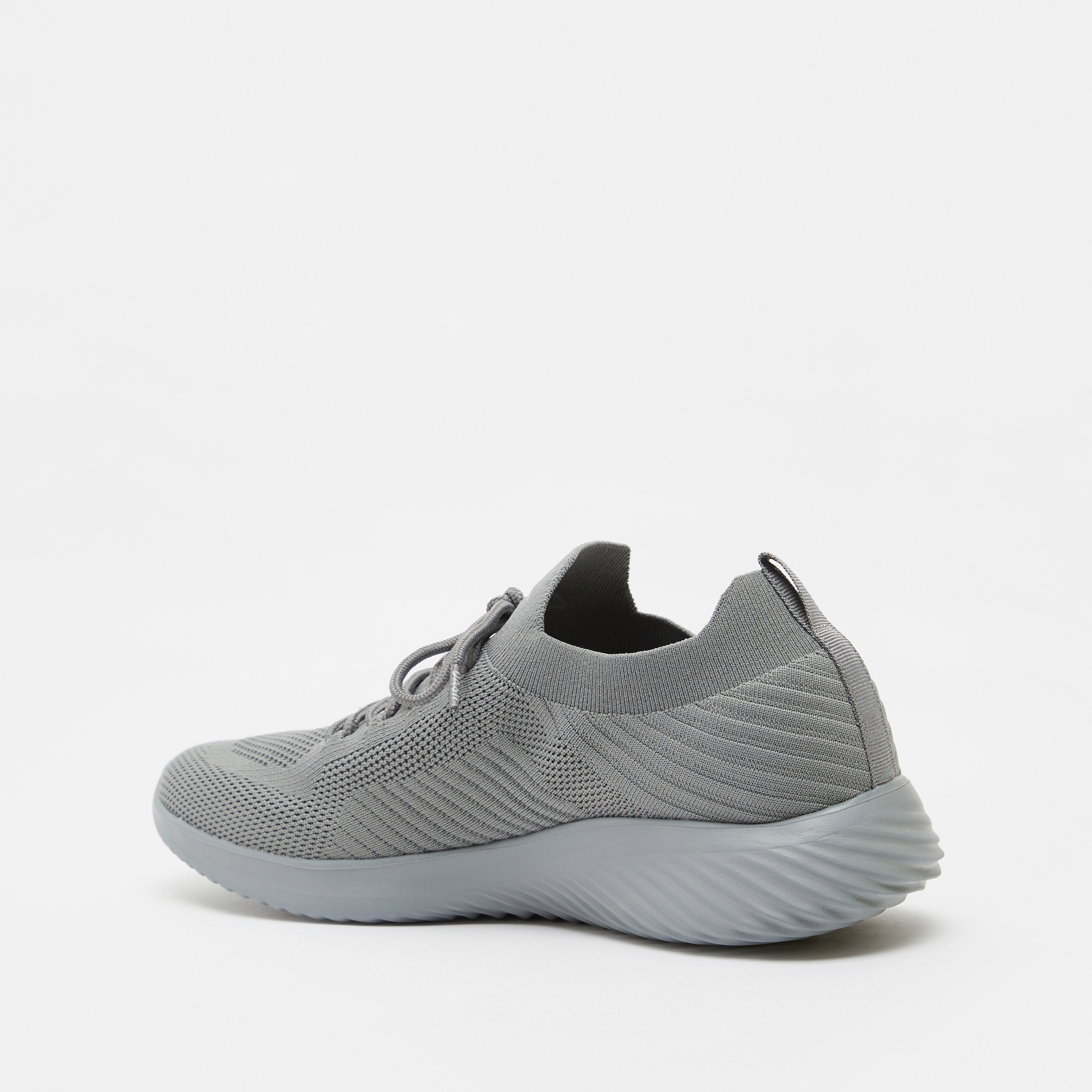 Dash Textured Lace-Up Running Shoes-sports-men-shoes-image-3