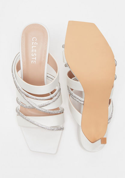 Celeste Women's Embellished Slip-On Sandals with Stiletto Heels-Women%27s Heel Sandals-image-4