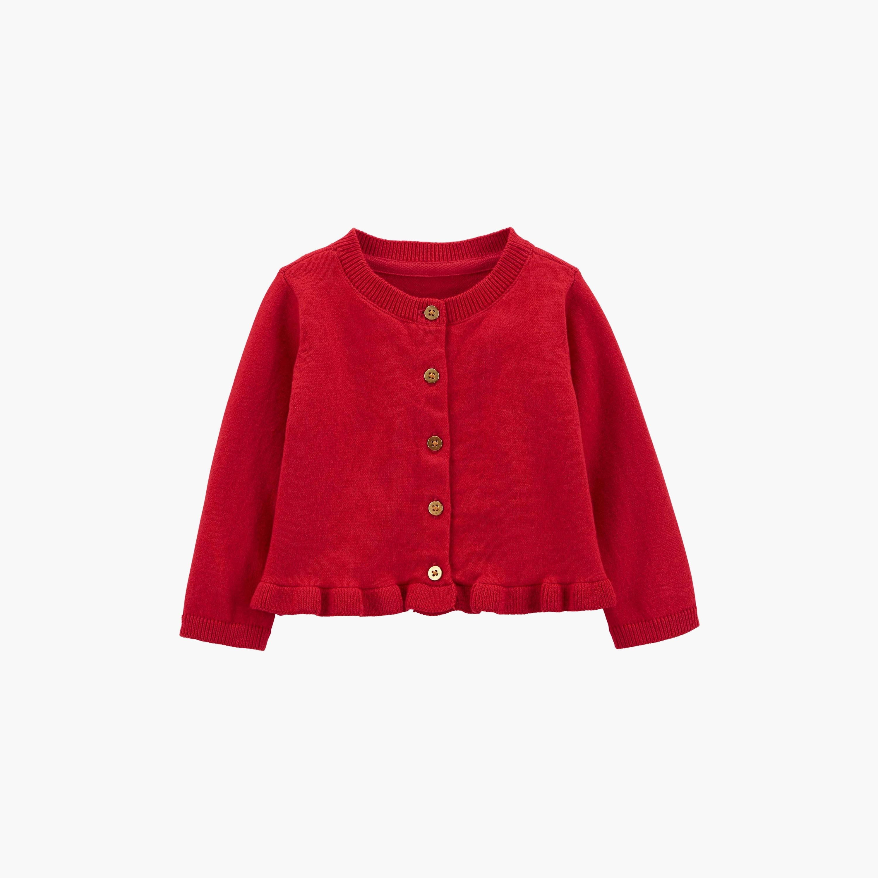 Carters red cheap cardigan