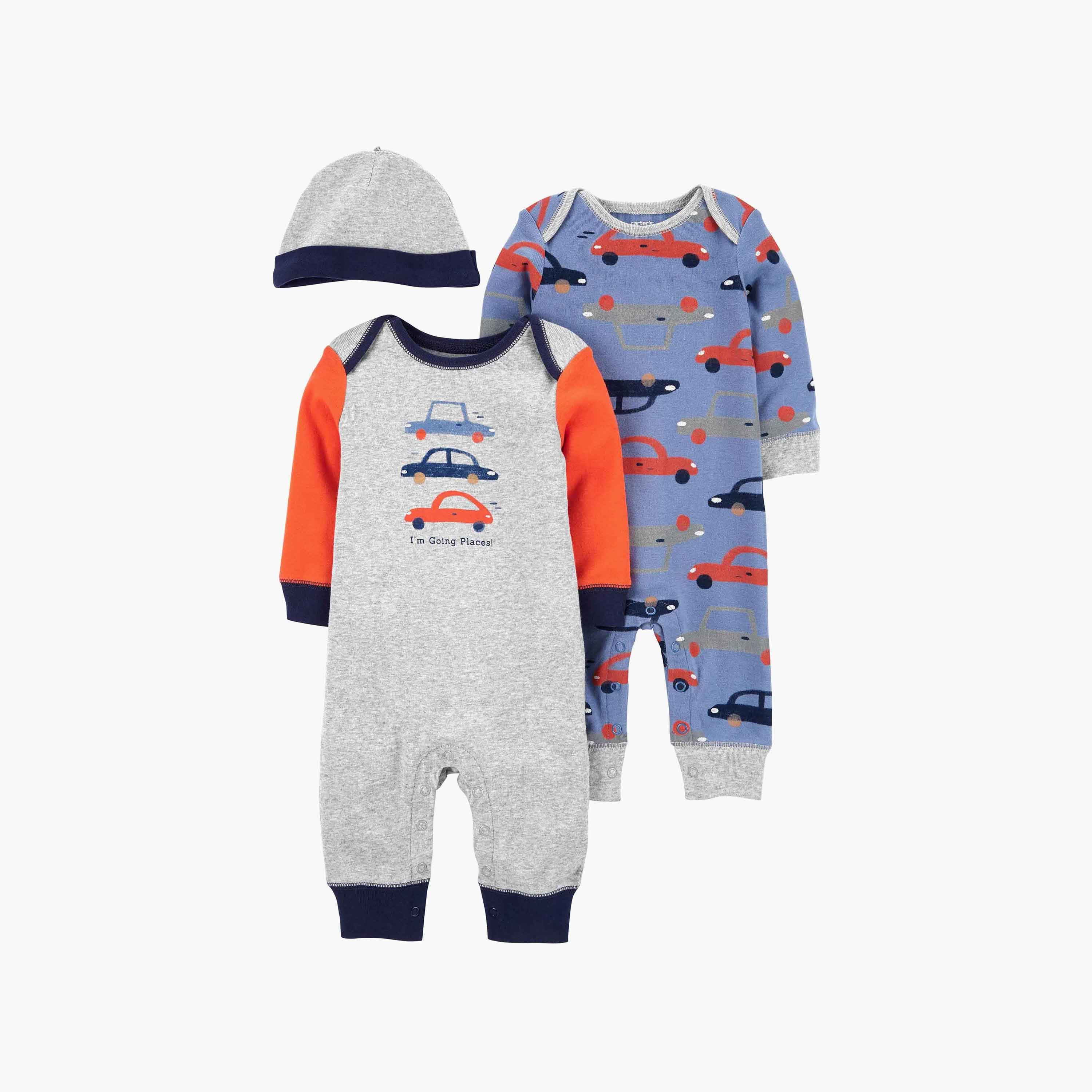 Buy I Bears Full Sleeves Footed Rompers Pack of 2, 1-3 Months Color: Dark  Blue,Green| New Born Baby Clothes Boys Girls 100percentage Cotton Infant  Clothing Sets Overalls Jumpsuits, Black,Blue, (IB1-153) Online at