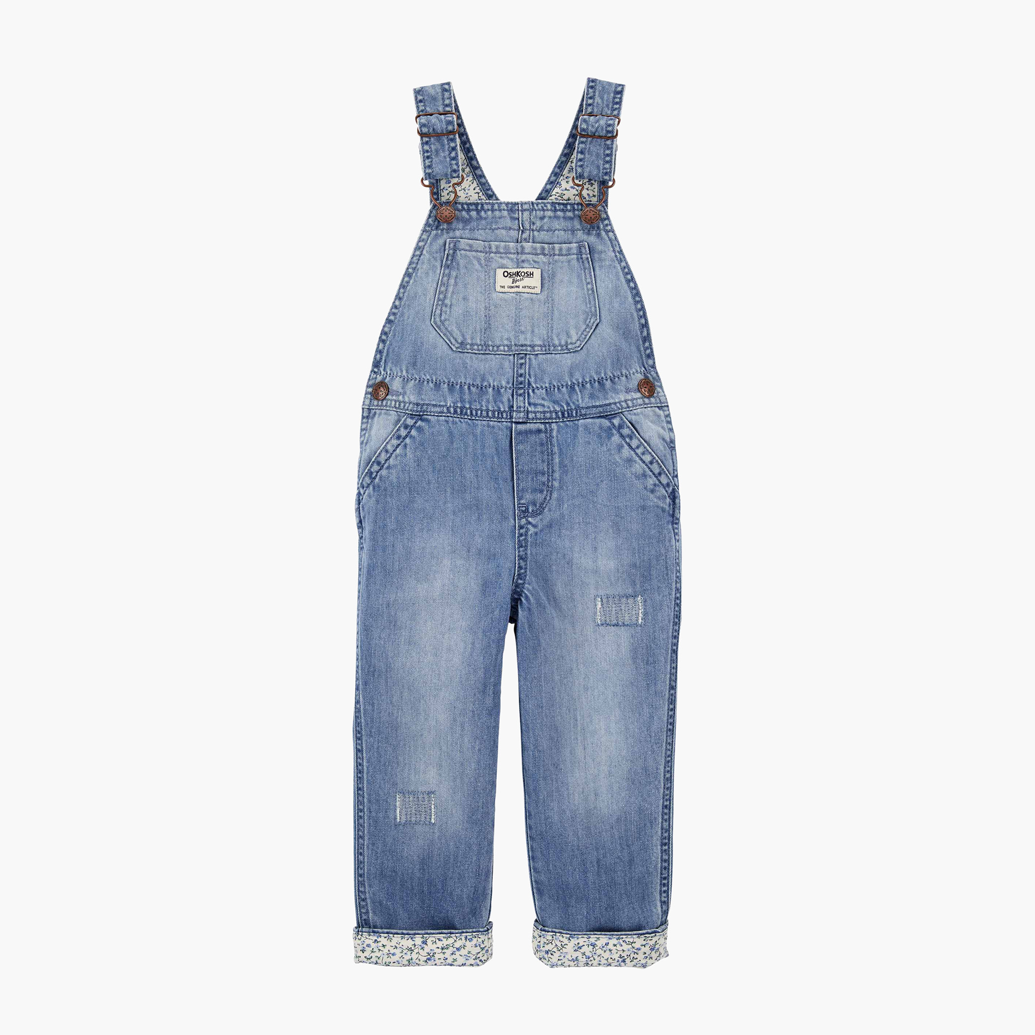 OshKosh B'gosh Dungaree with Pockets-baby-girls-clothing-rompers-image-1